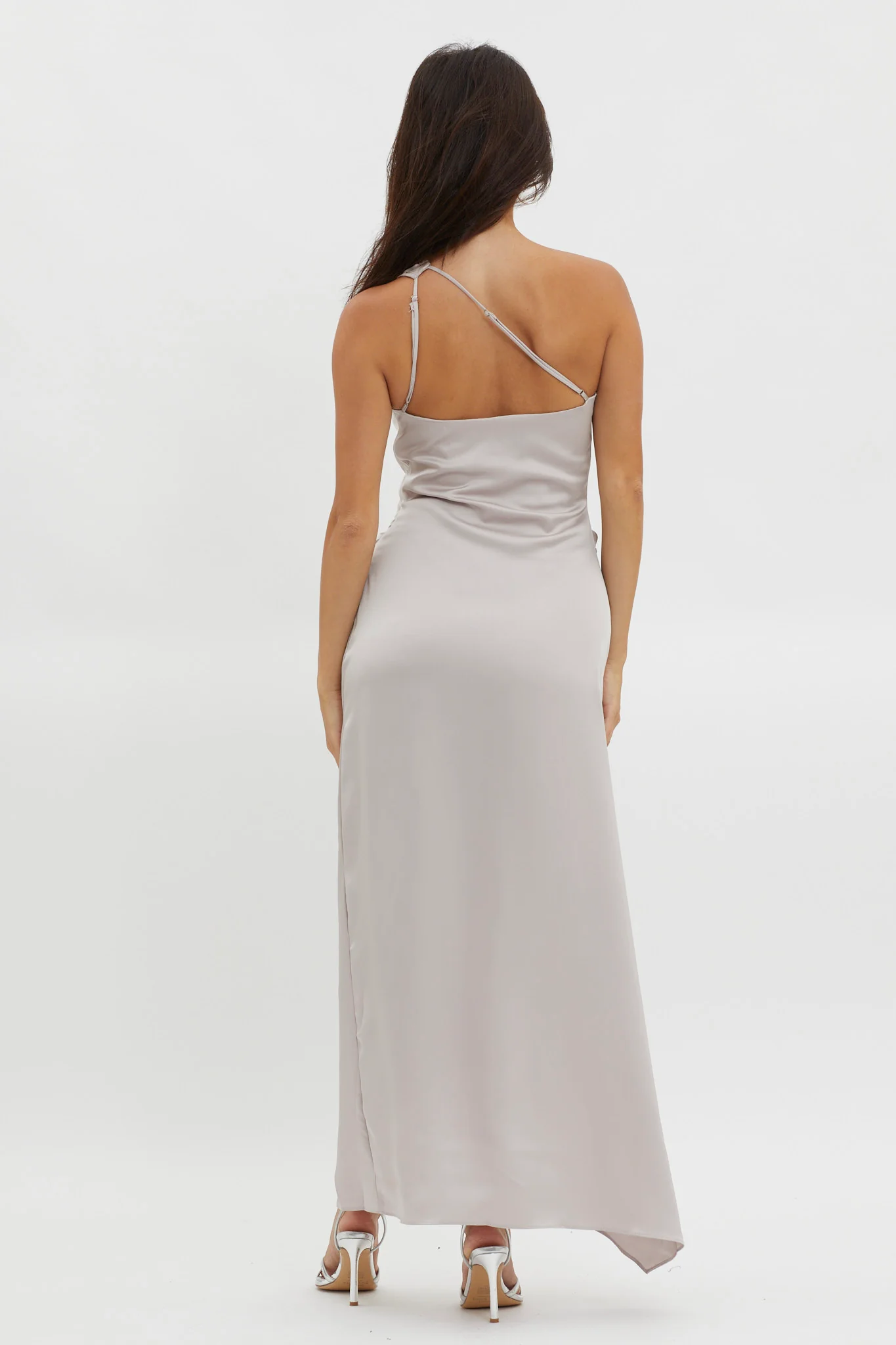 Salut One-Shoulder Midi Dress Prosecco - Sonourner