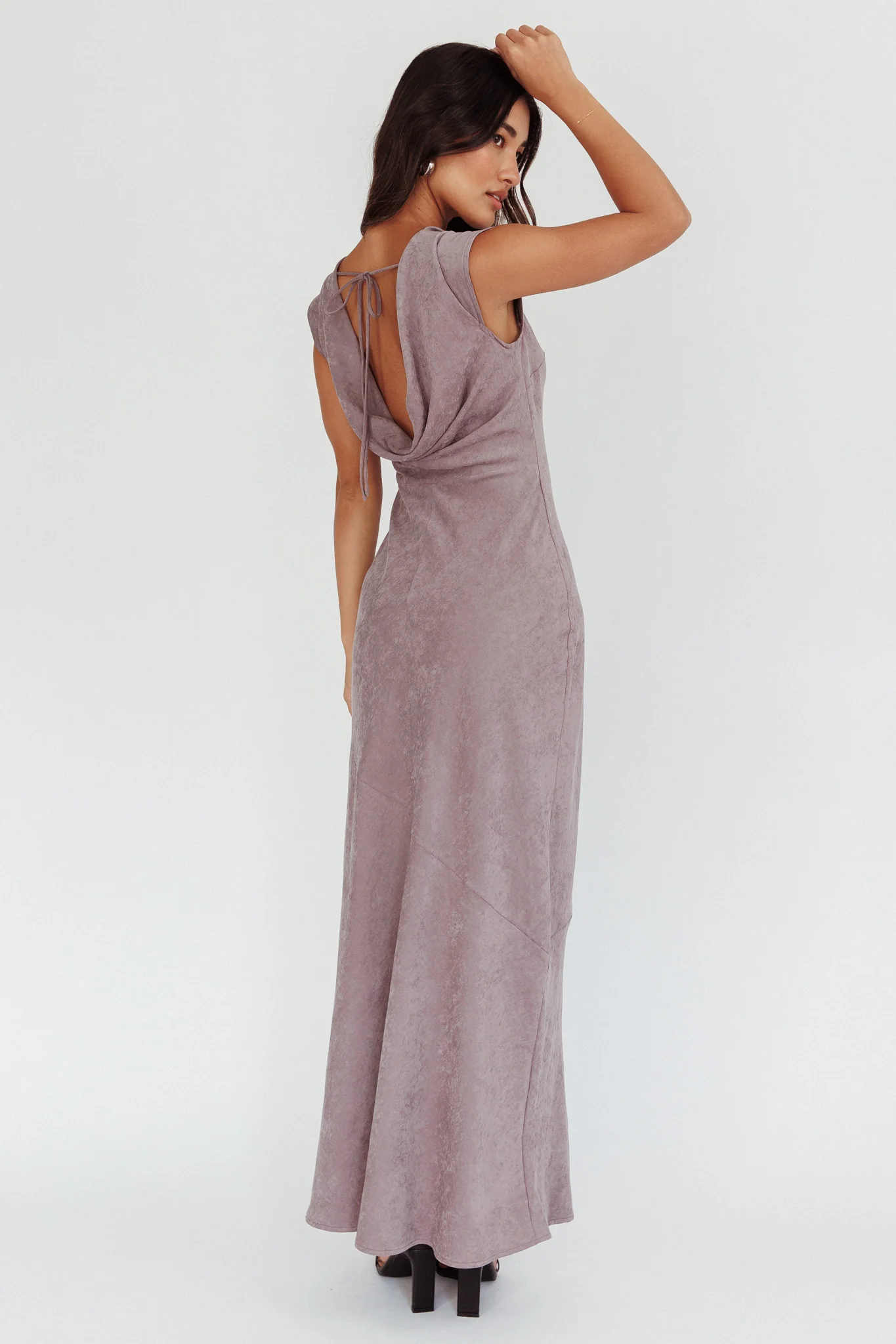 Maysa Cowl Back Maxi Dress Cloud - Sonourner