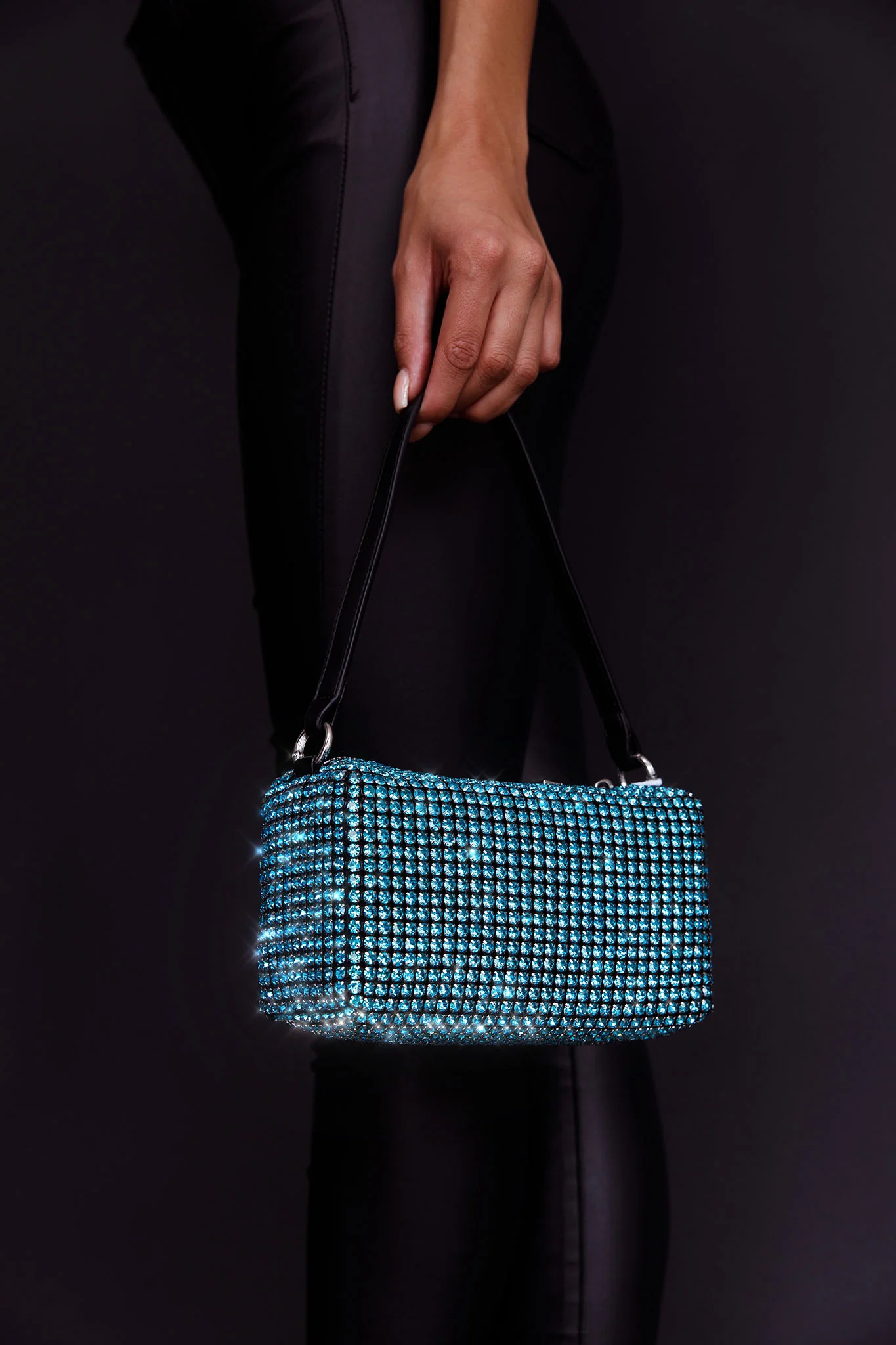 Mara Crystal Rectangular Bag Blue - Sonourner