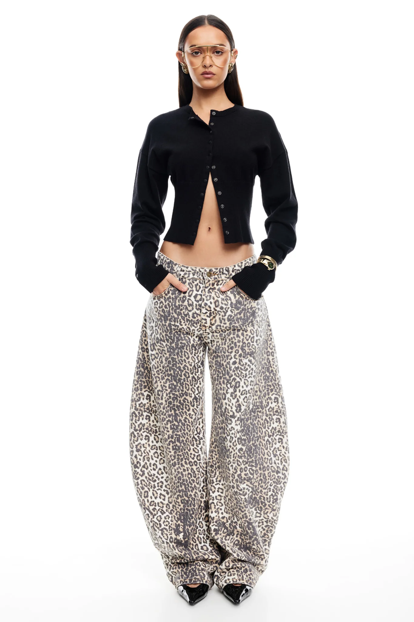 LIONESS Horseshoe Jeans Leopard Fade - Sonourner