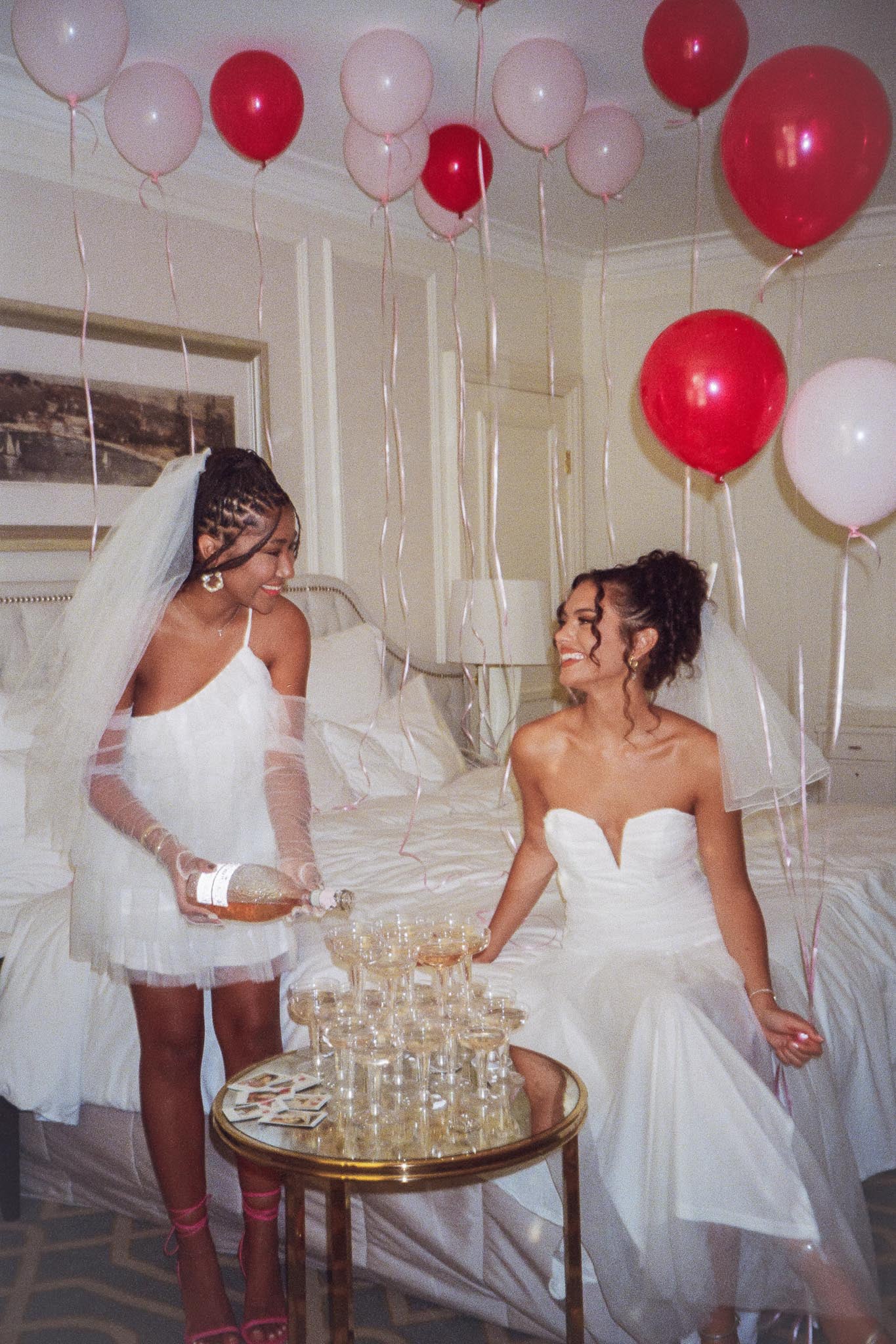 Daphnie Drop Waist Tulle Midi Dress White - Sonourner