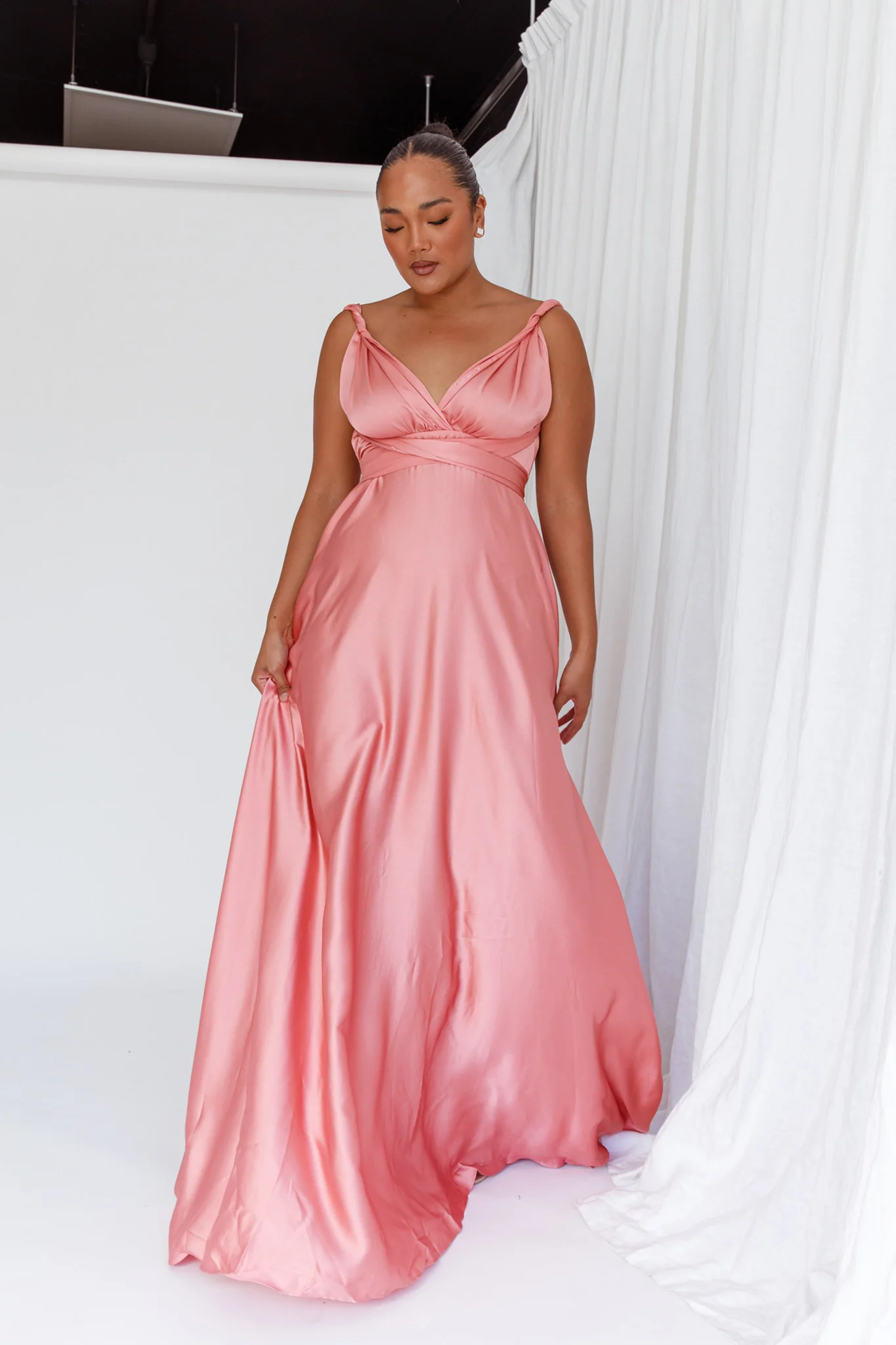 Ariana Multiway Maxi Dress Rose - Sonourner