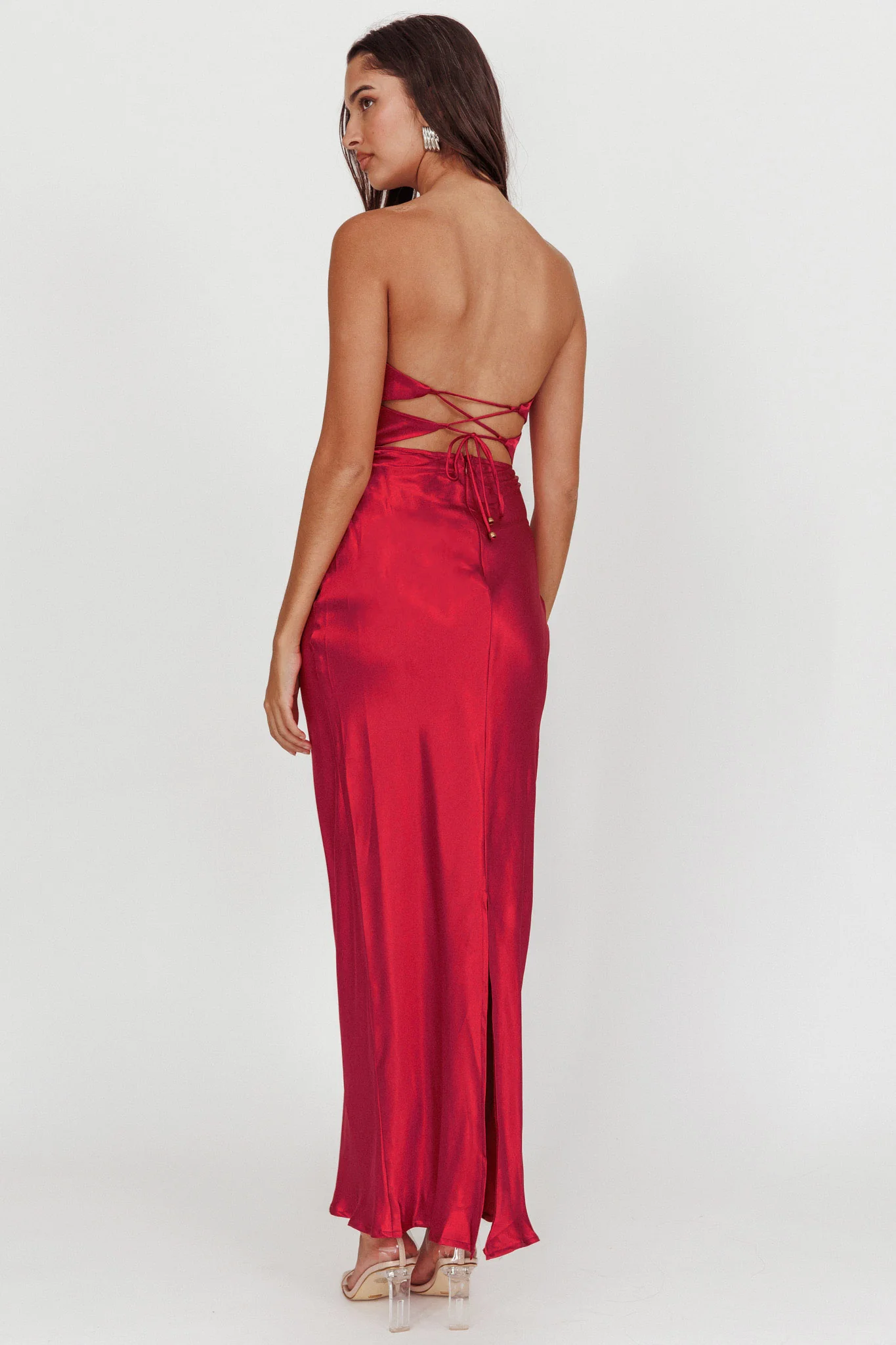 Good Impression Double Twist Maxi Dress Plum - Sonourner