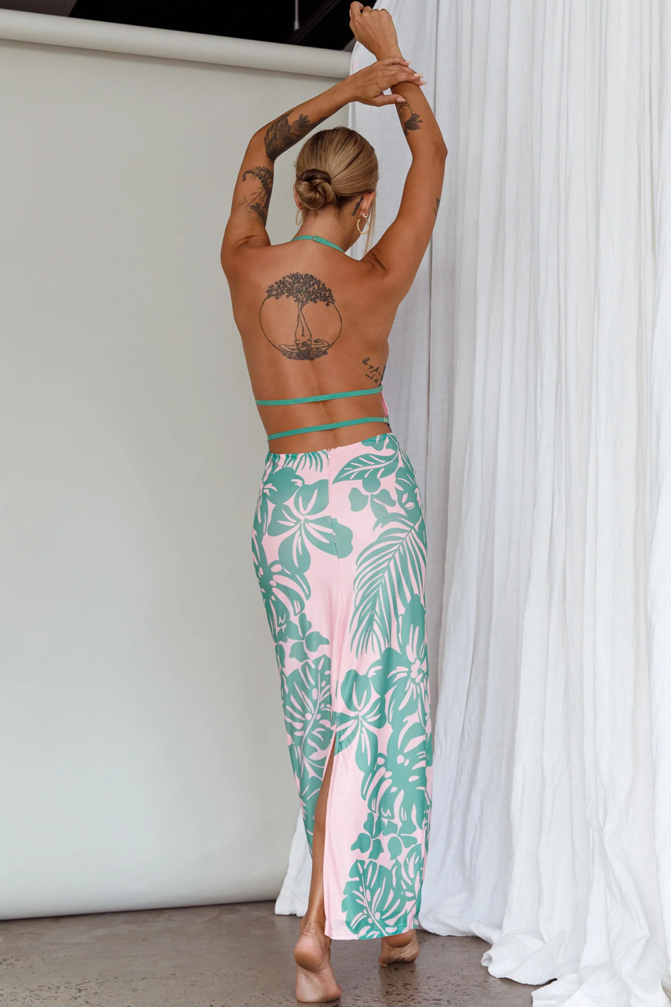 Fiji Feeling Midi Dress Tropical Pink - Sonourner