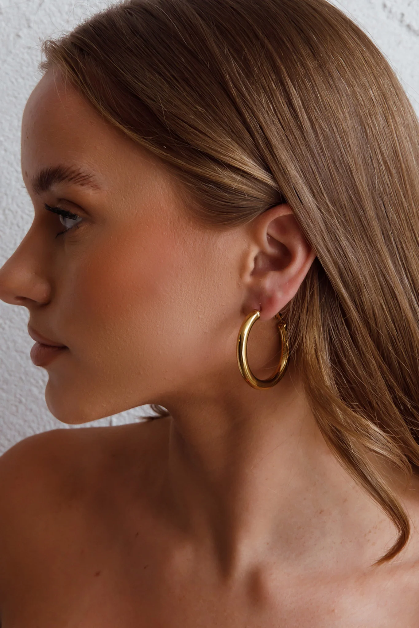 Medusa Hoop Earrings Gold - Sonourner