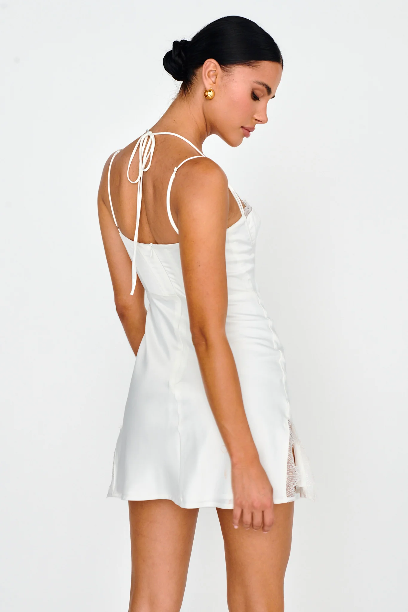 Wishing On A Star Bustier Mini Dress White - Sonourner