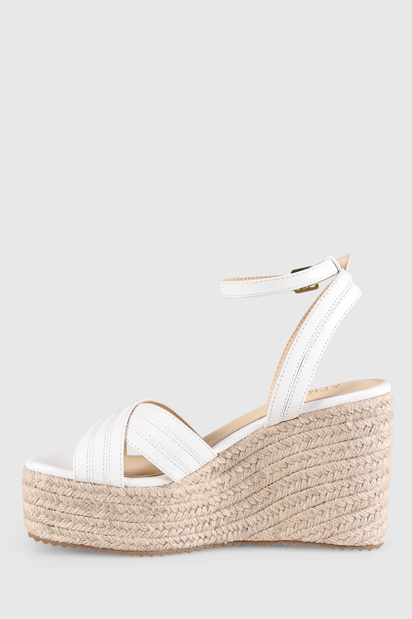 VERALi Callie Rope Wedges White Softee - Sonourner