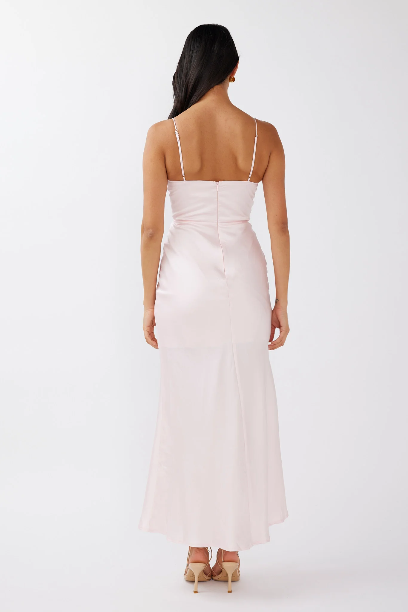 Honeysuckle Floral Neckline Midi Dress Pink - Sonourner