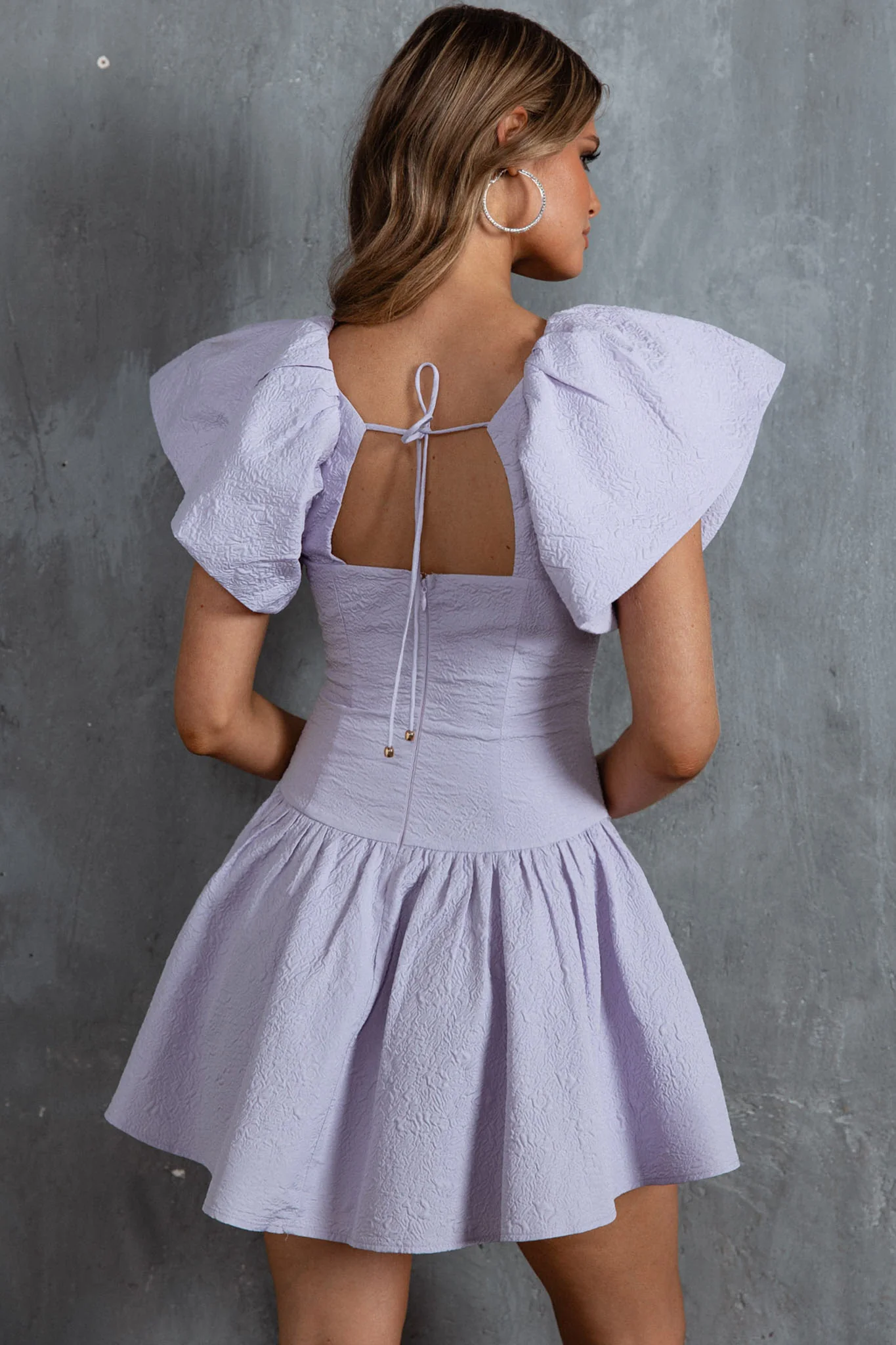 Self Love Flounce Hem Dress Lilac - Sonourner