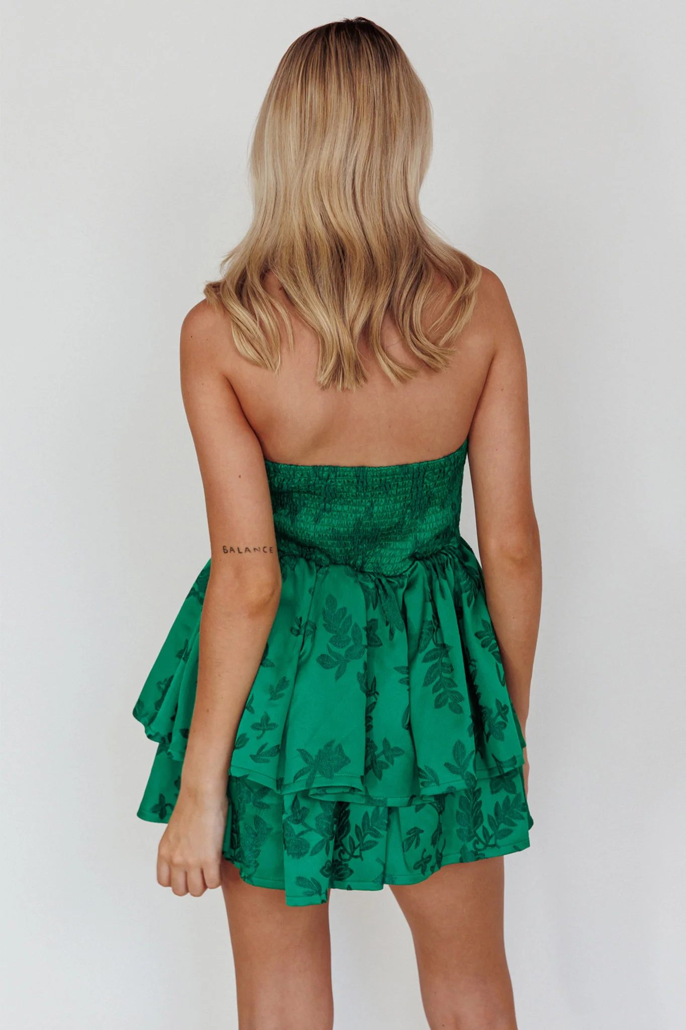 Tylah Keyhole Twist Bust Mini Dress Green - Sonourner