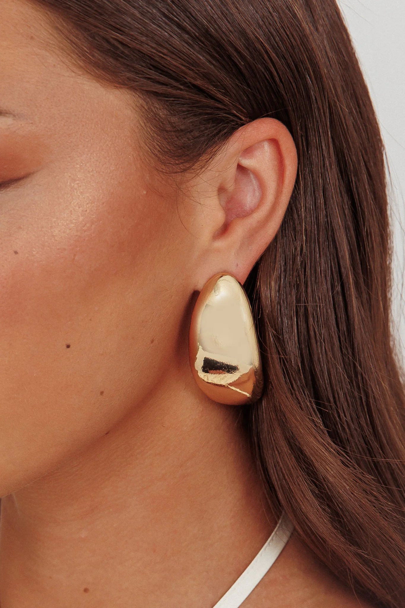 Clarita Pebble Earrings Gold - Sonourner