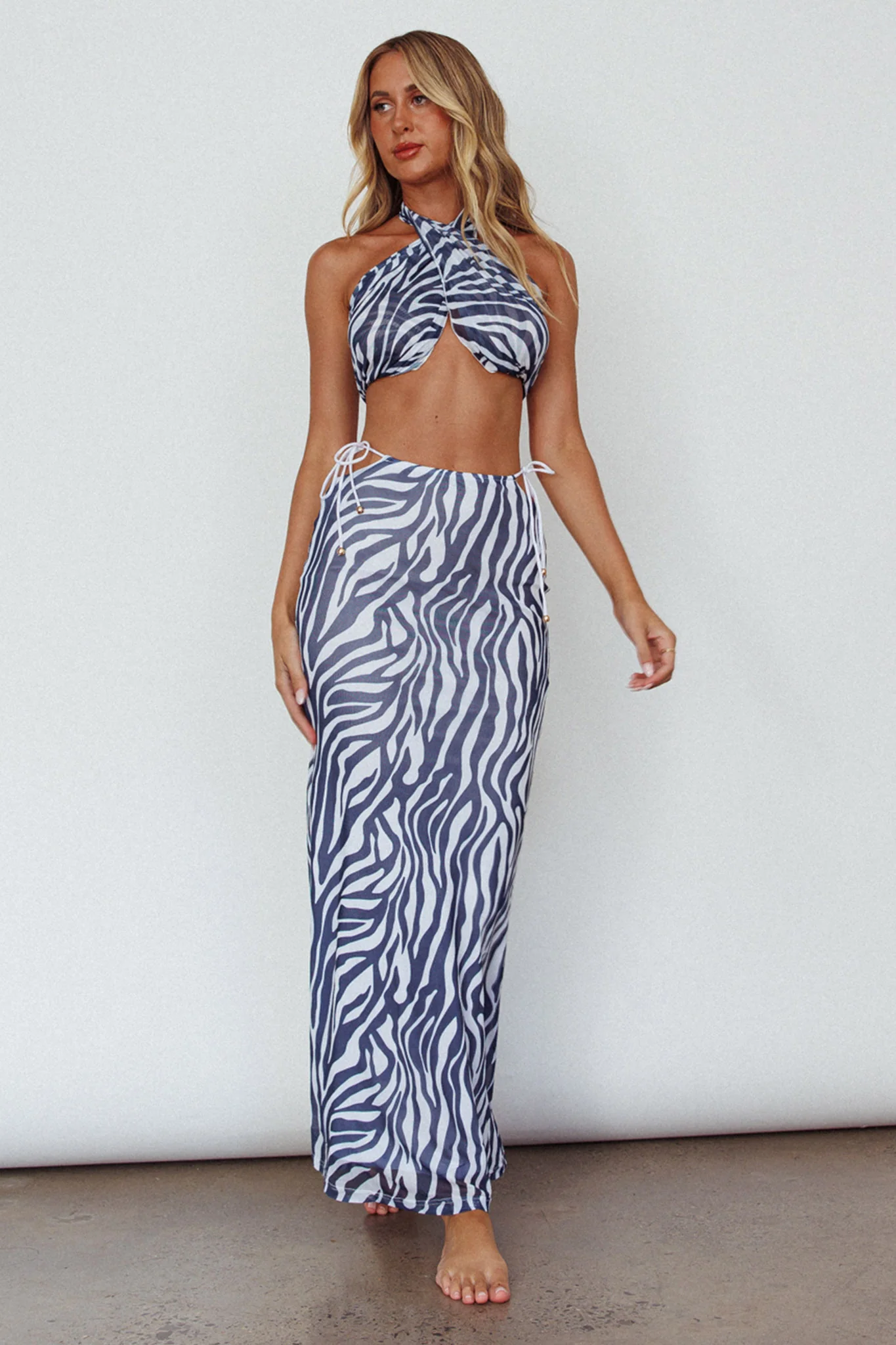 Just Like That Multiway Midi Dress & Scarf Navy - Sonourner