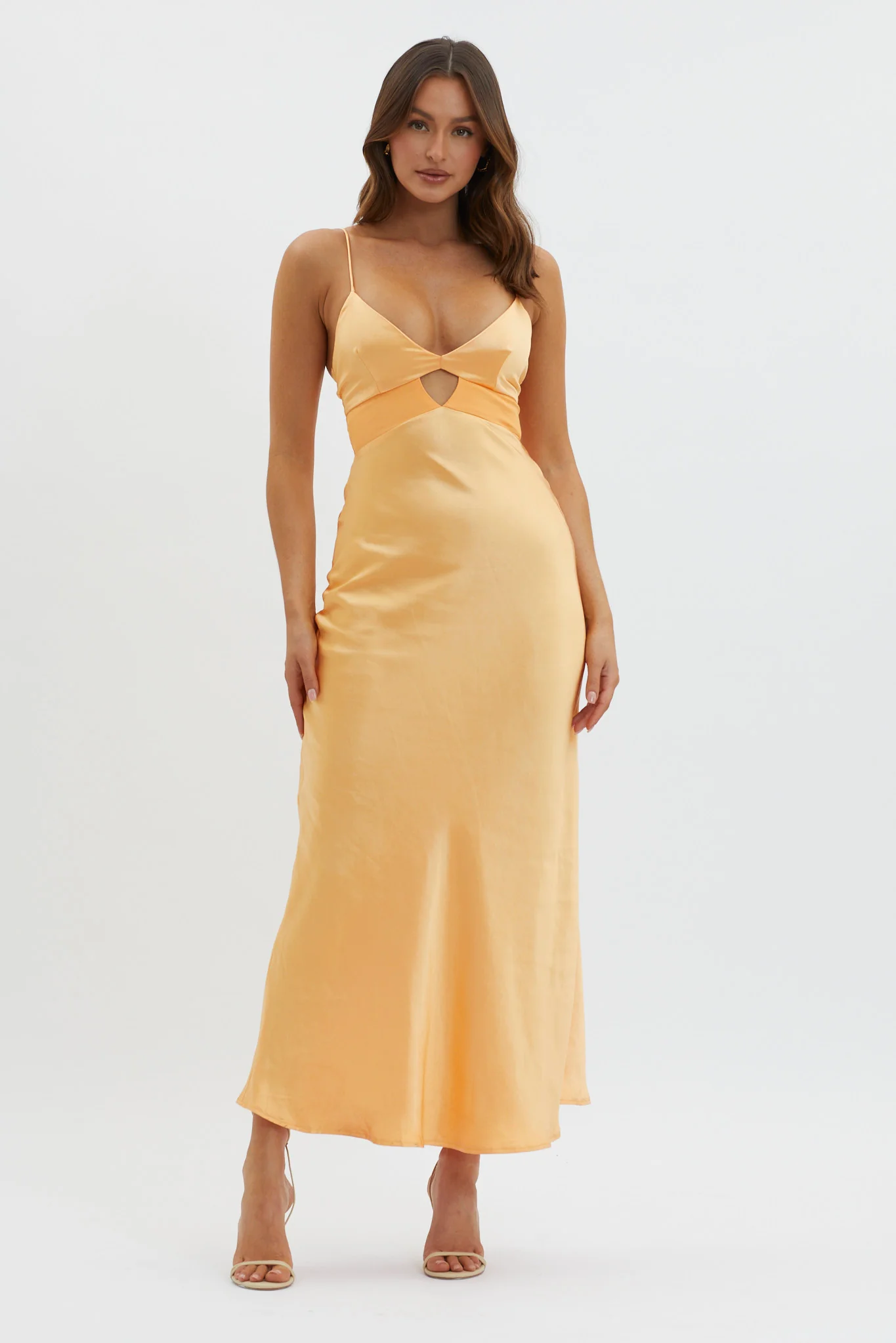 Eternal Sun Keyhole Bust Maxi Dress Mango - Sonourner