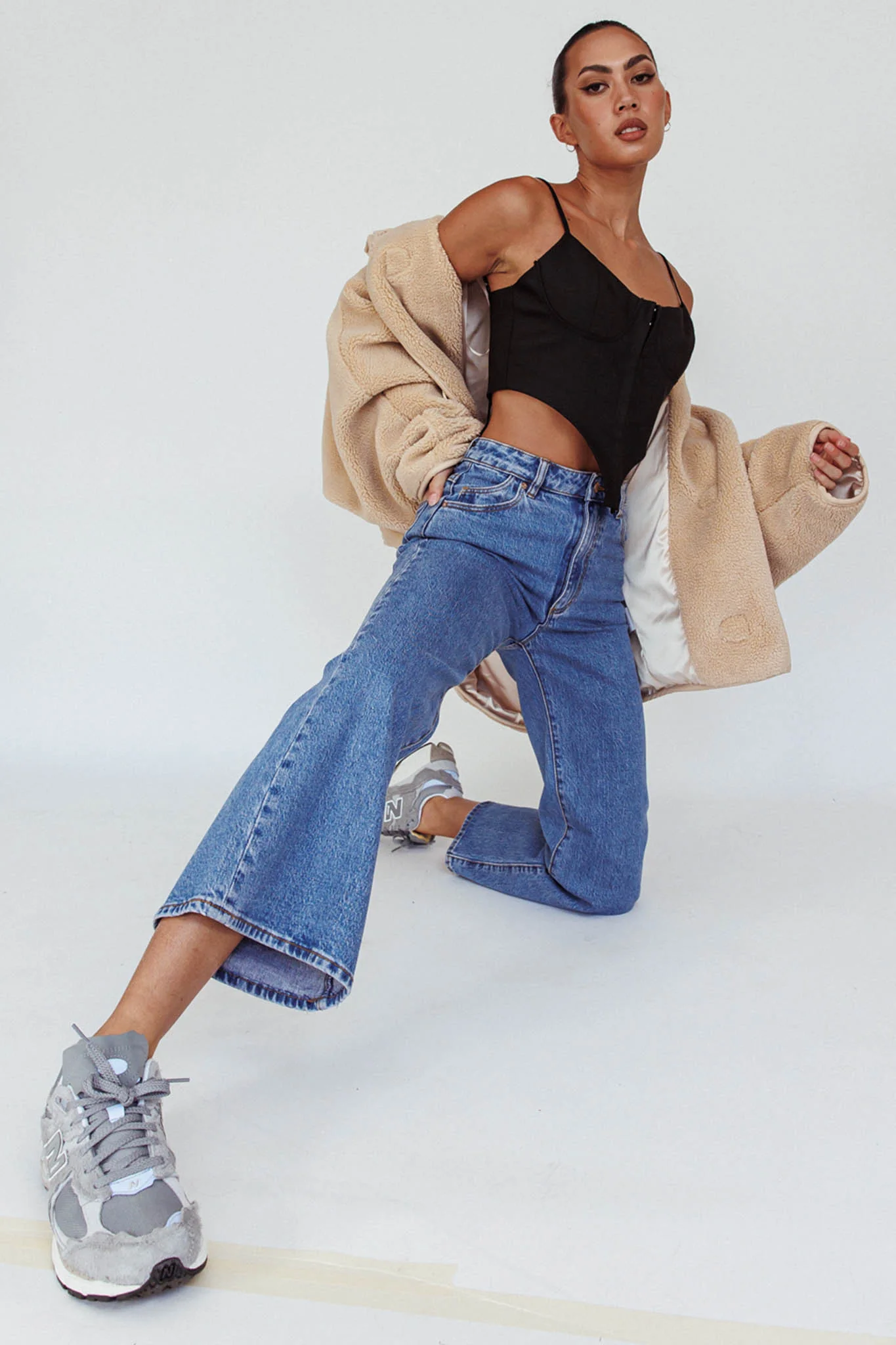 ROLLA'S Eastcoast Flare Ankle Lucy Mid Vintage Blue - Sonourner