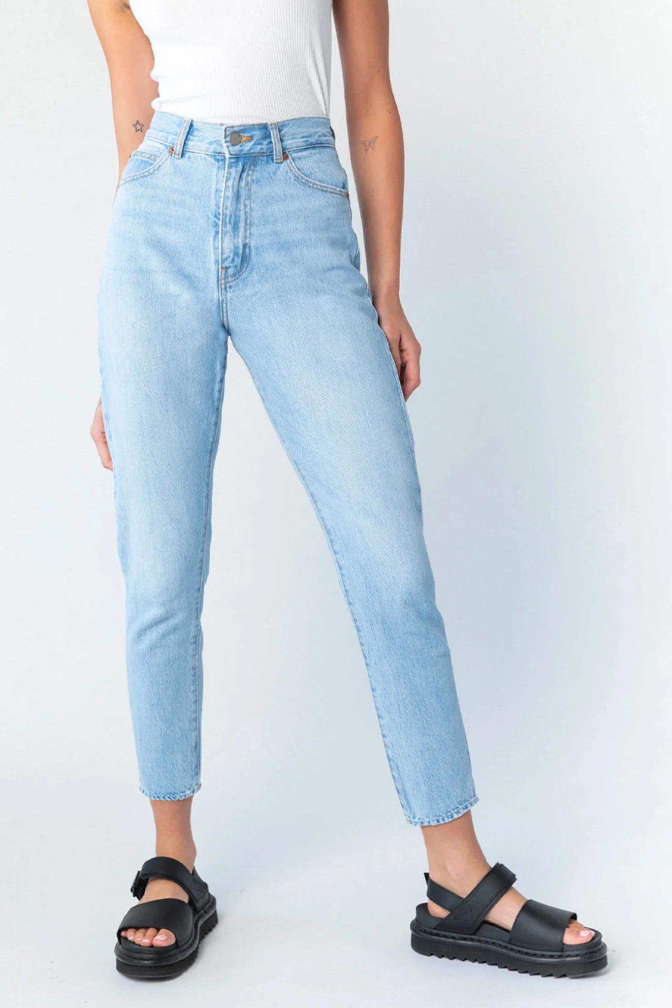 DR DENIM Nora Jeans Light Blue Jay - Sonourner