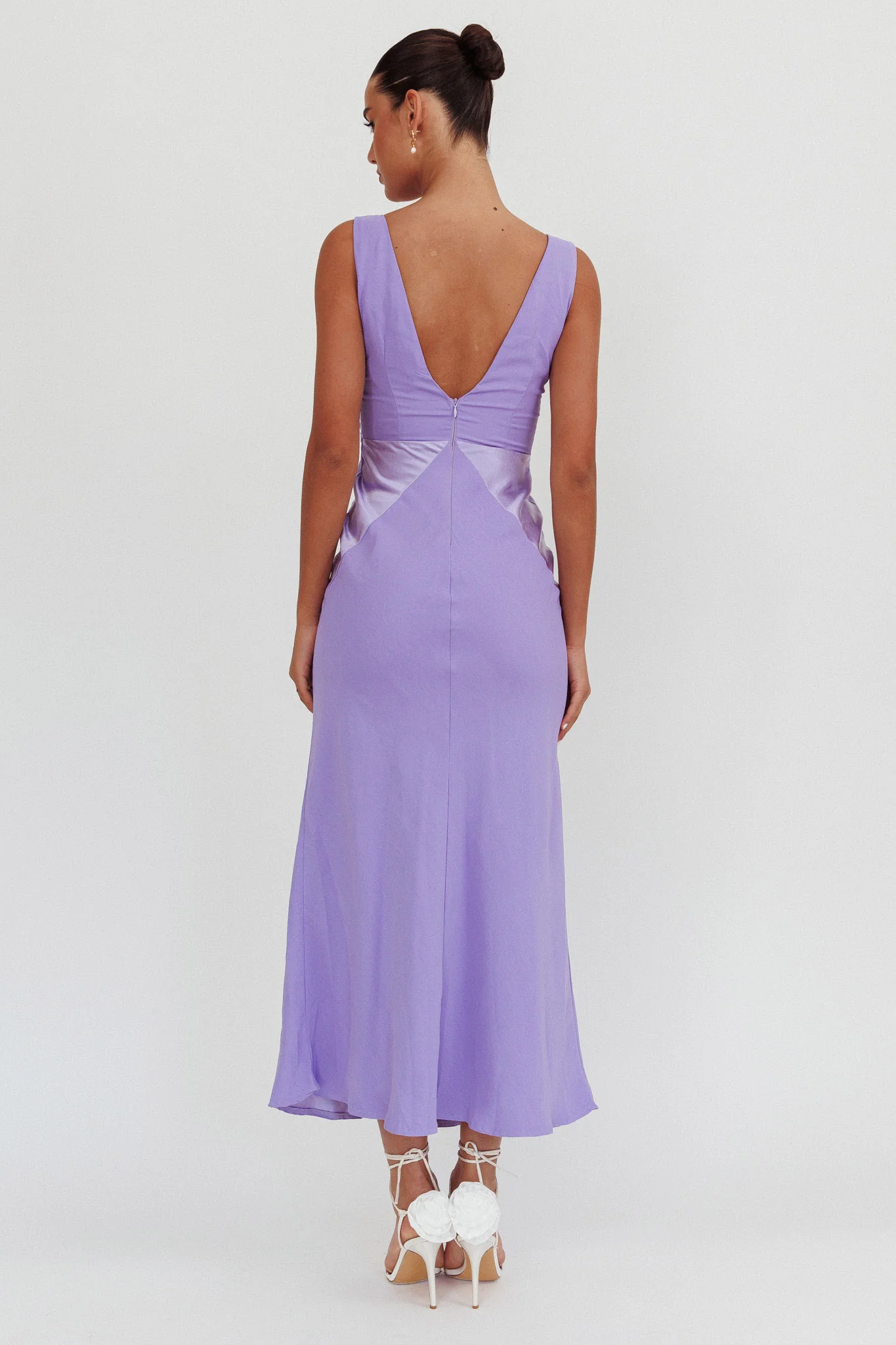 Soul Fire V-Neck Maxi Dress Lilac - Sonourner