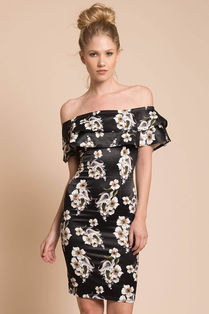 Ava Bodycon Dress Navy - Sonourner