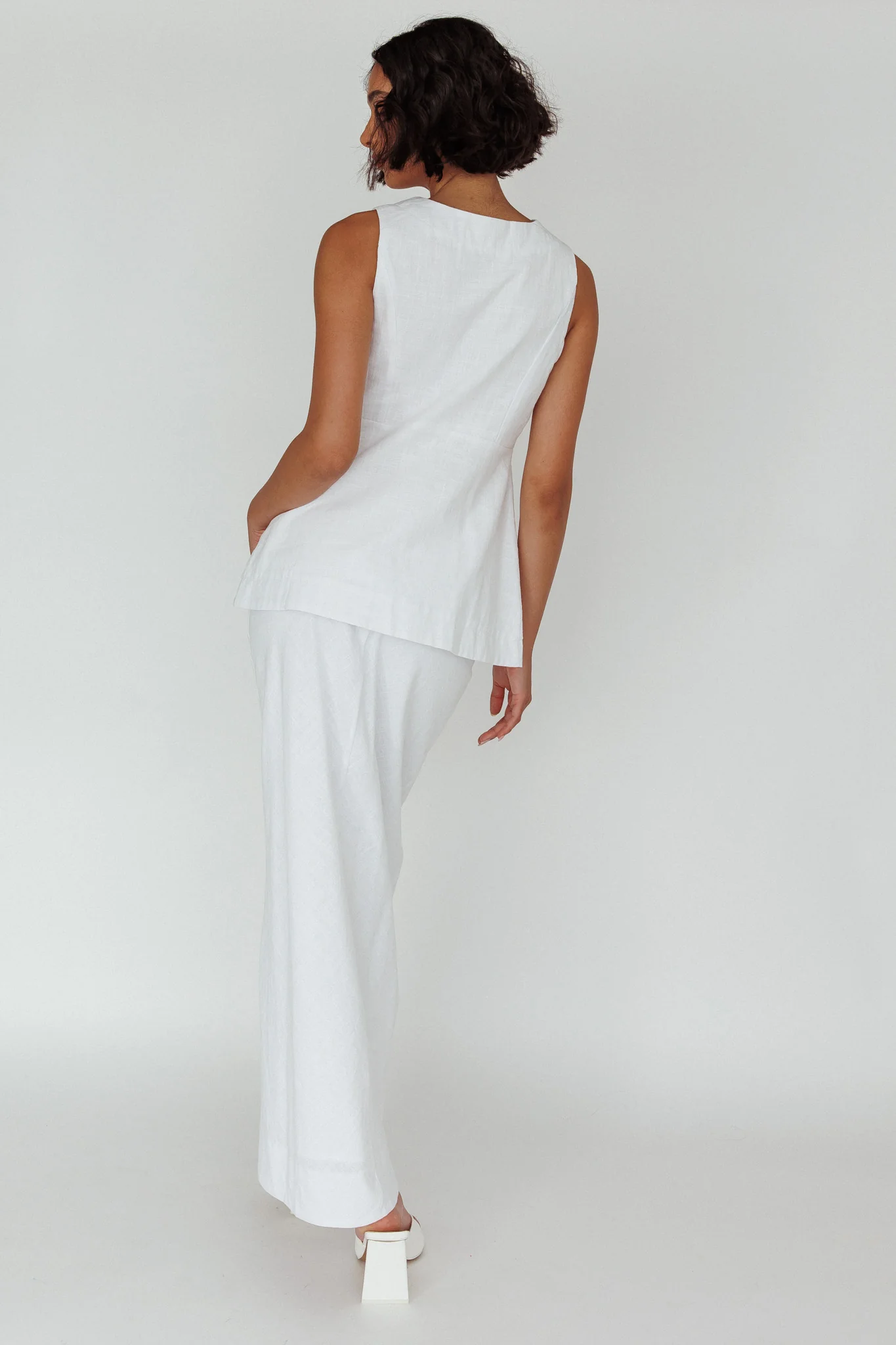 Philomena Midi Skirt White - Sonourner