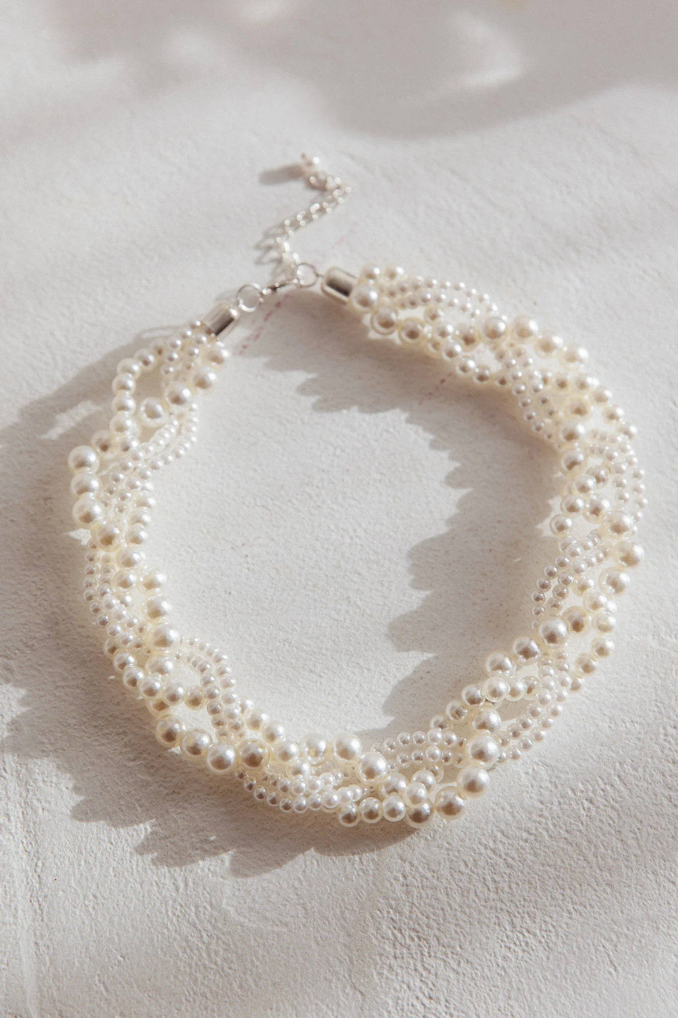 Your Smile Pearl Necklace Silver - Sonourner