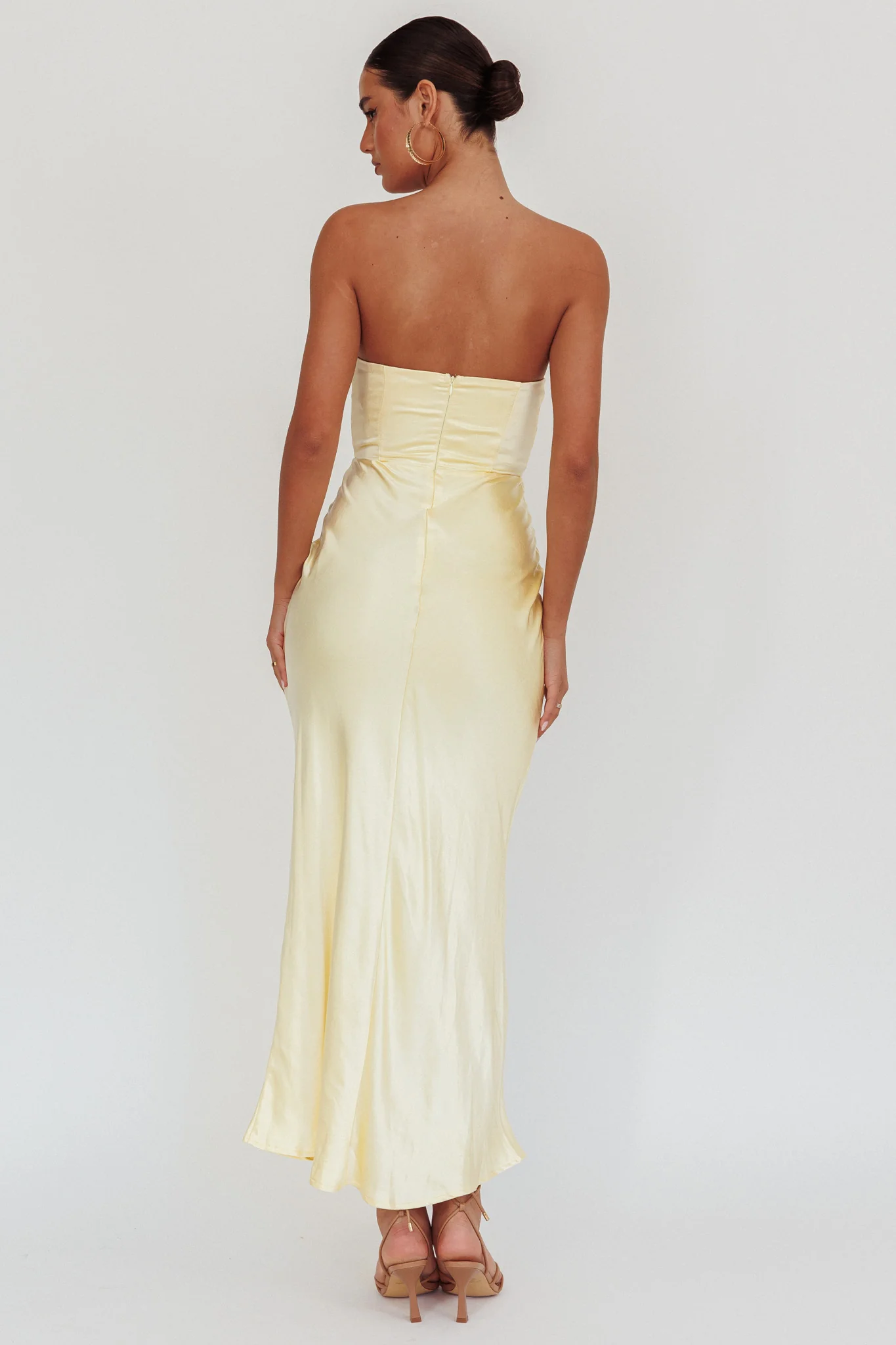 City Of Stars Strapless Maxi Dress Butter - Sonourner