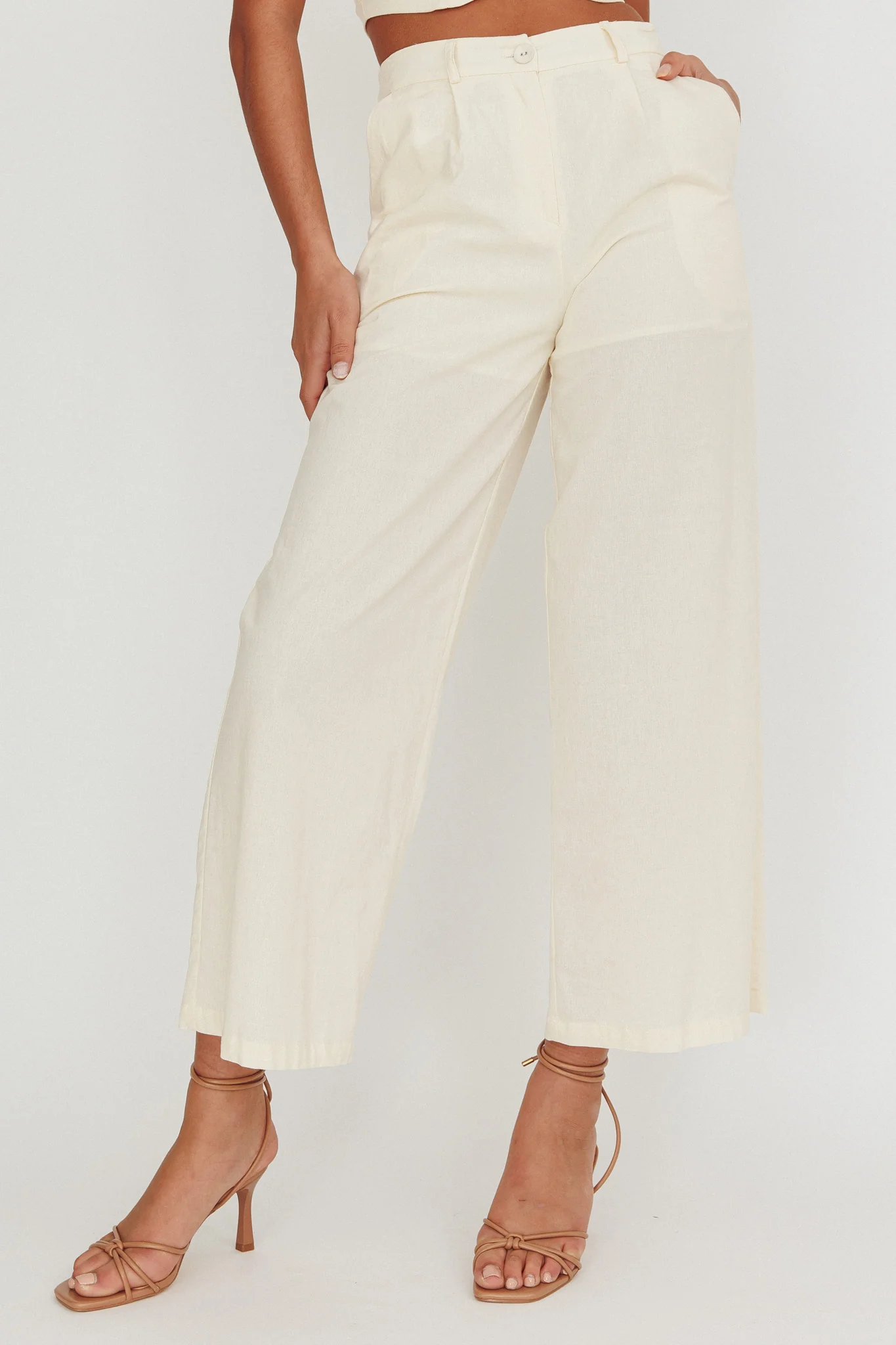 Breathless Wide Leg Pant Oat - Sonourner