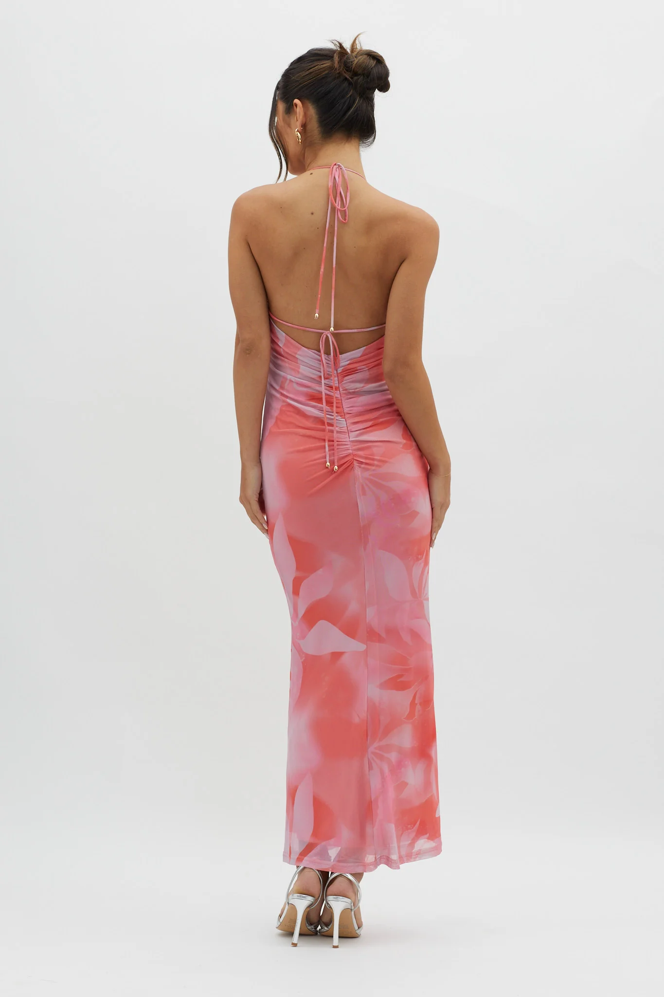 Santa Rosa Ruched Back Maxi Dress Pink - Sonourner