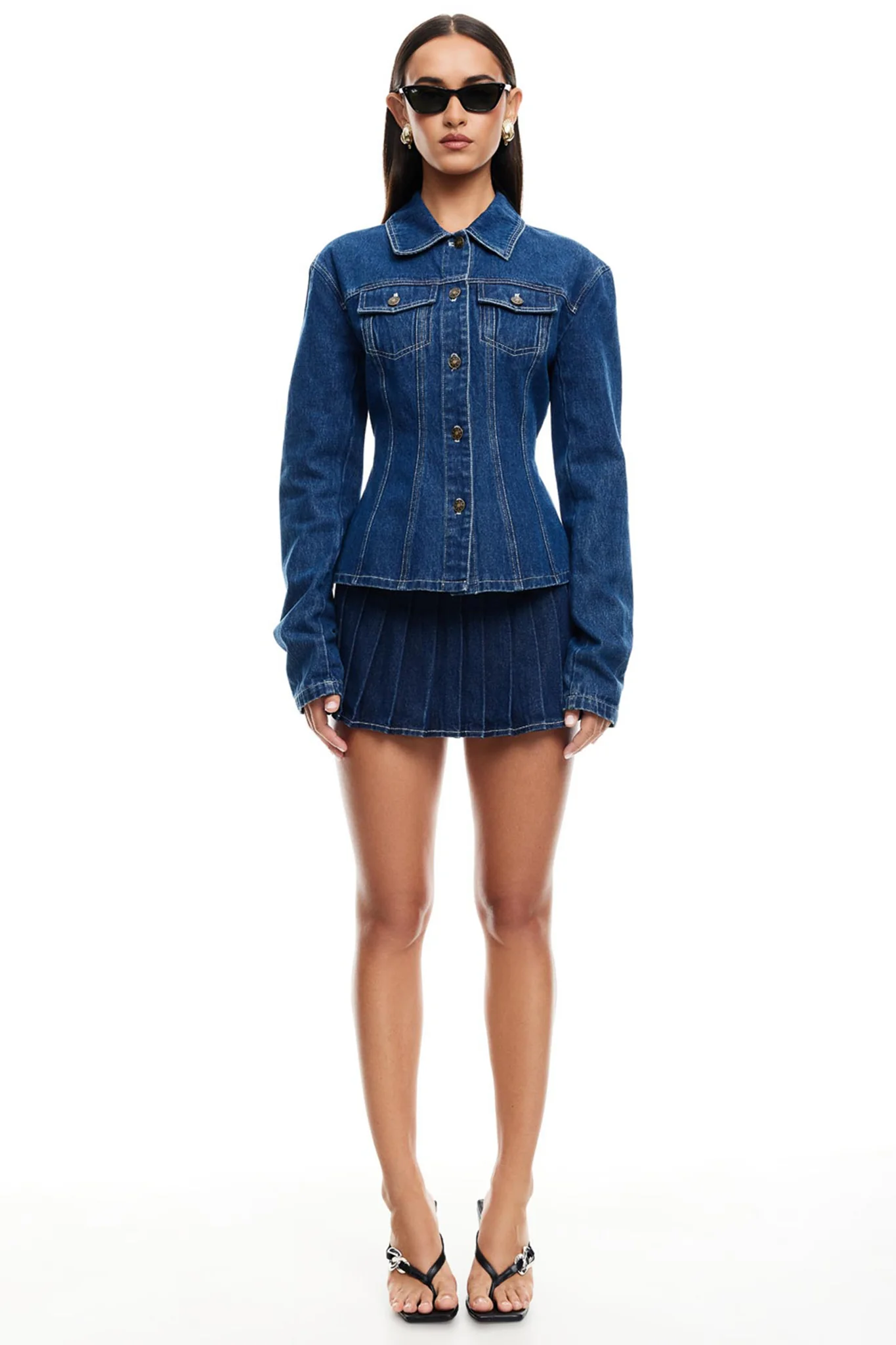 LIONESS Rider Mini Skort Blue - Sonourner