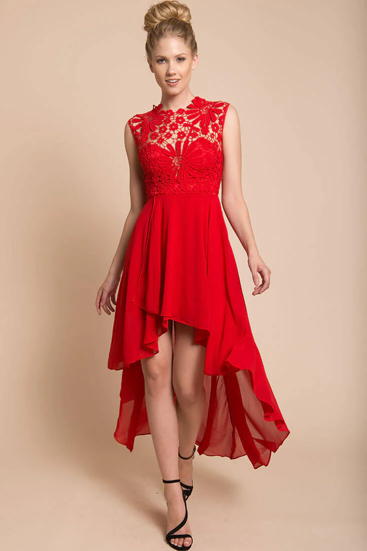 Ivy Night Out Dress Red - Sonourner