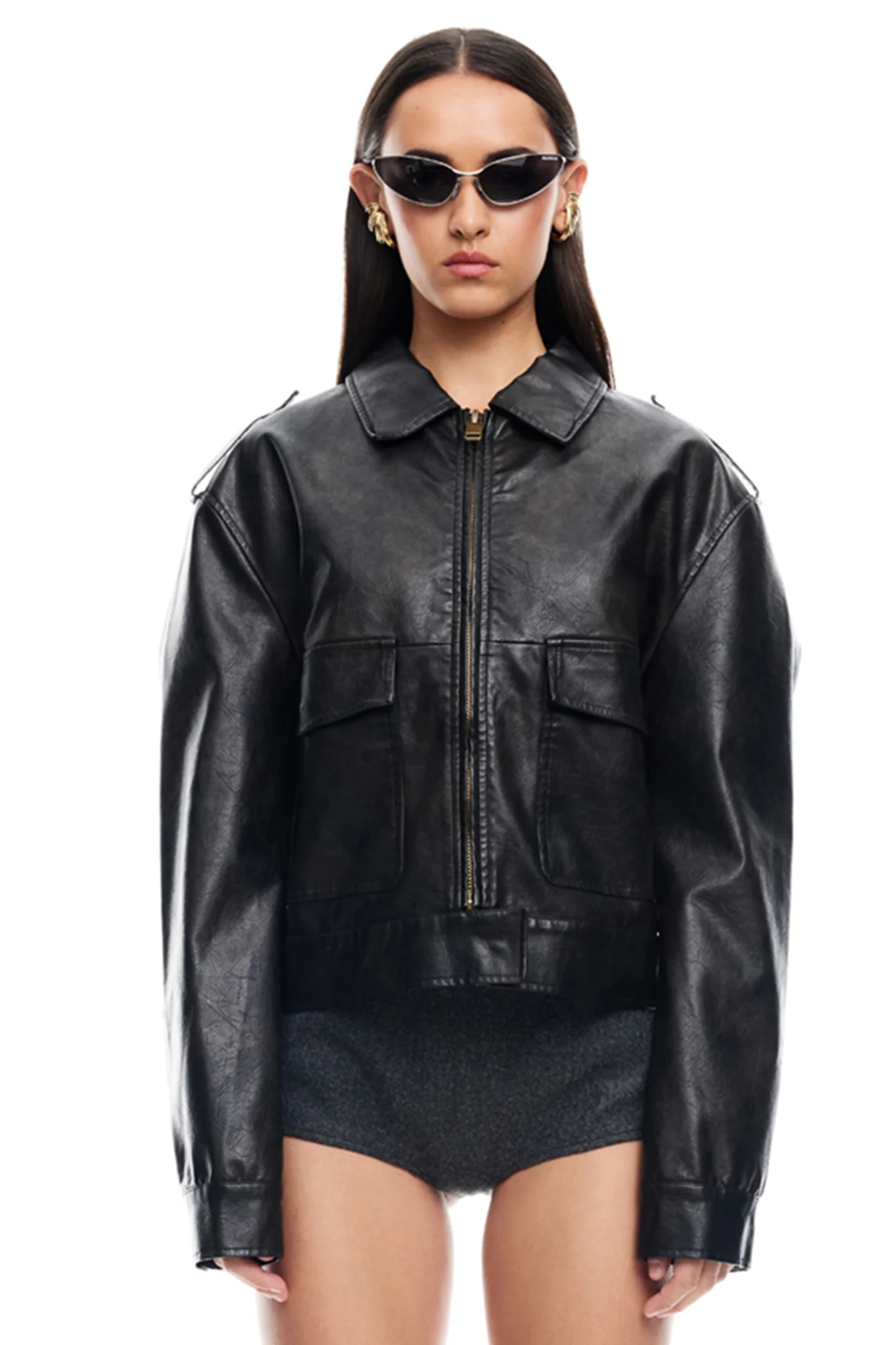 LIONESS Eighties Bomber Jacket Washed Onyx - Sonourner