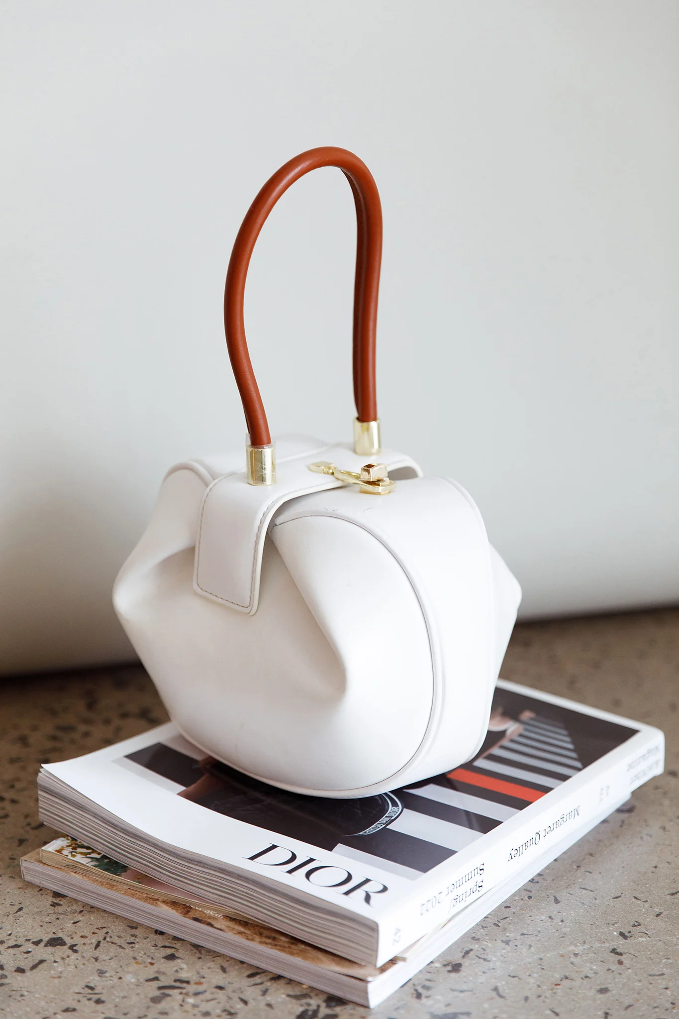 Billie Dumpling Hobo Bag White - Sonourner