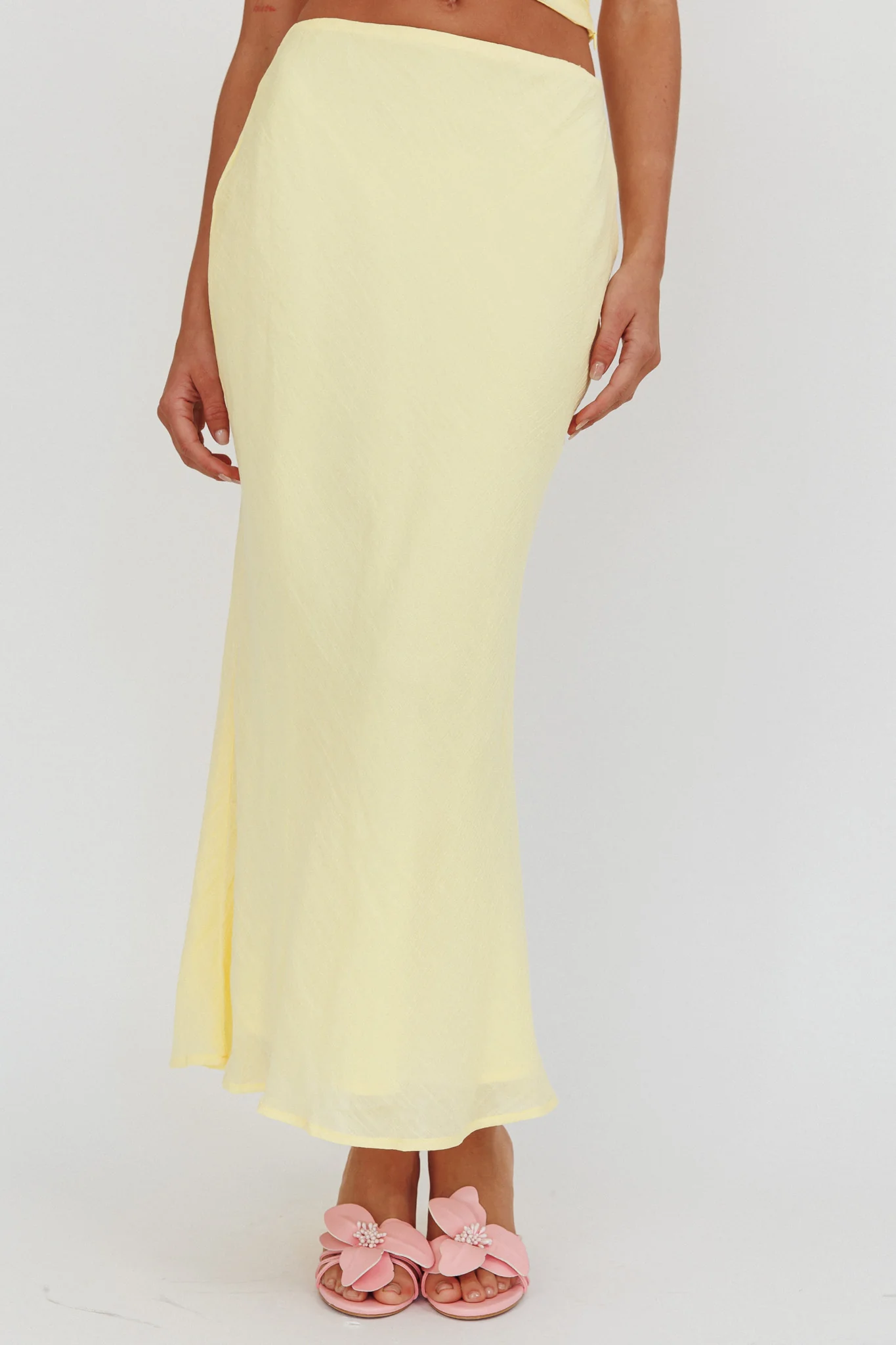 Deanna Maxi Skirt Lemon - Sonourner