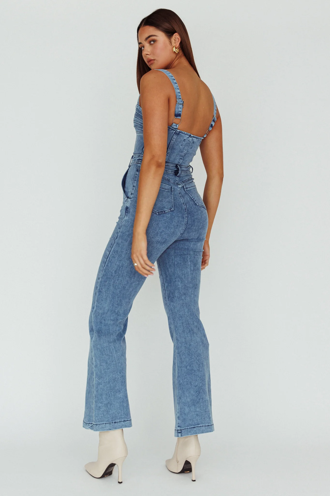 Emilio Flared Jumpsuit Denim - Sonourner