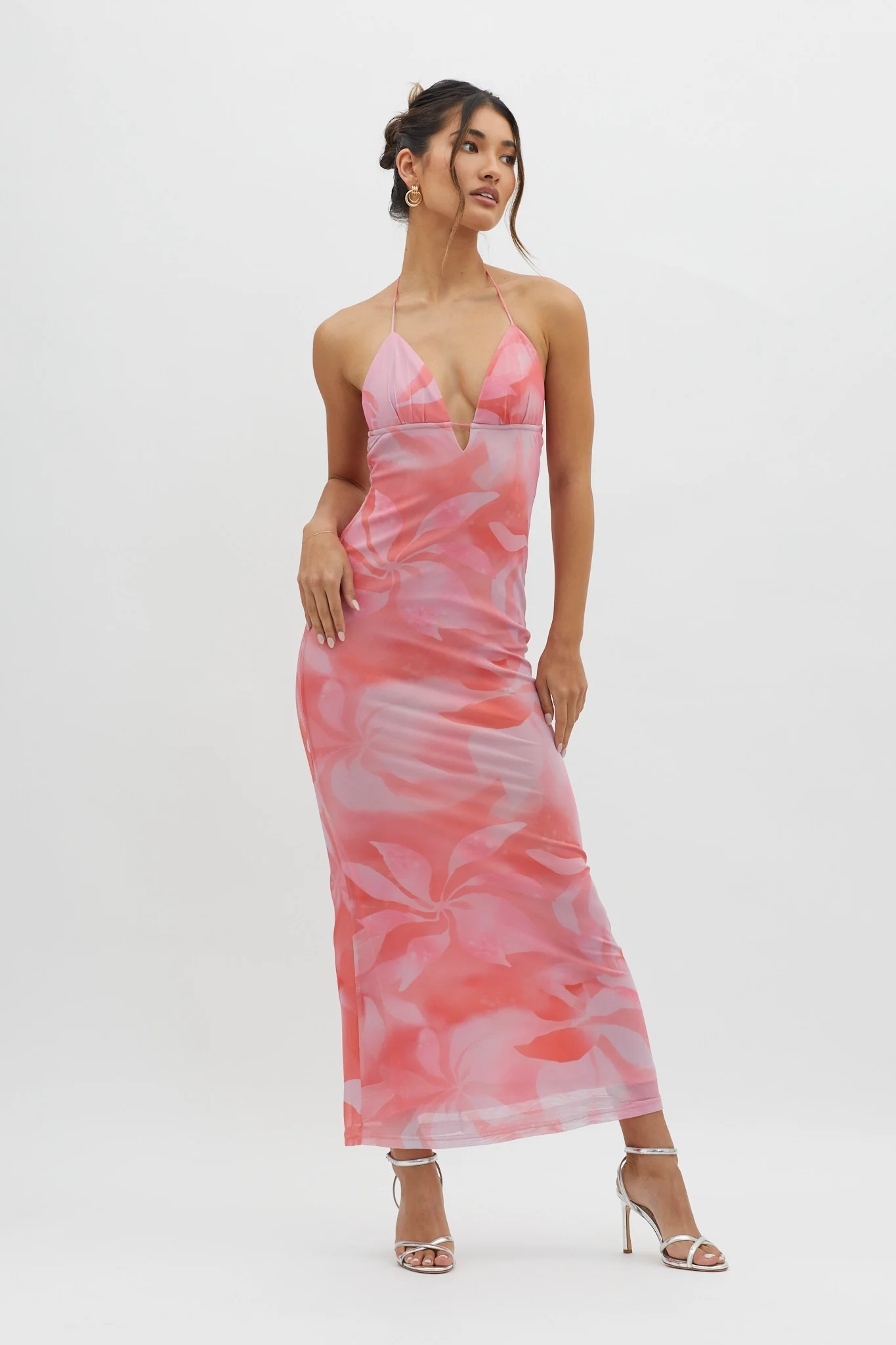 Santa Rosa Ruched Back Maxi Dress Pink - Sonourner