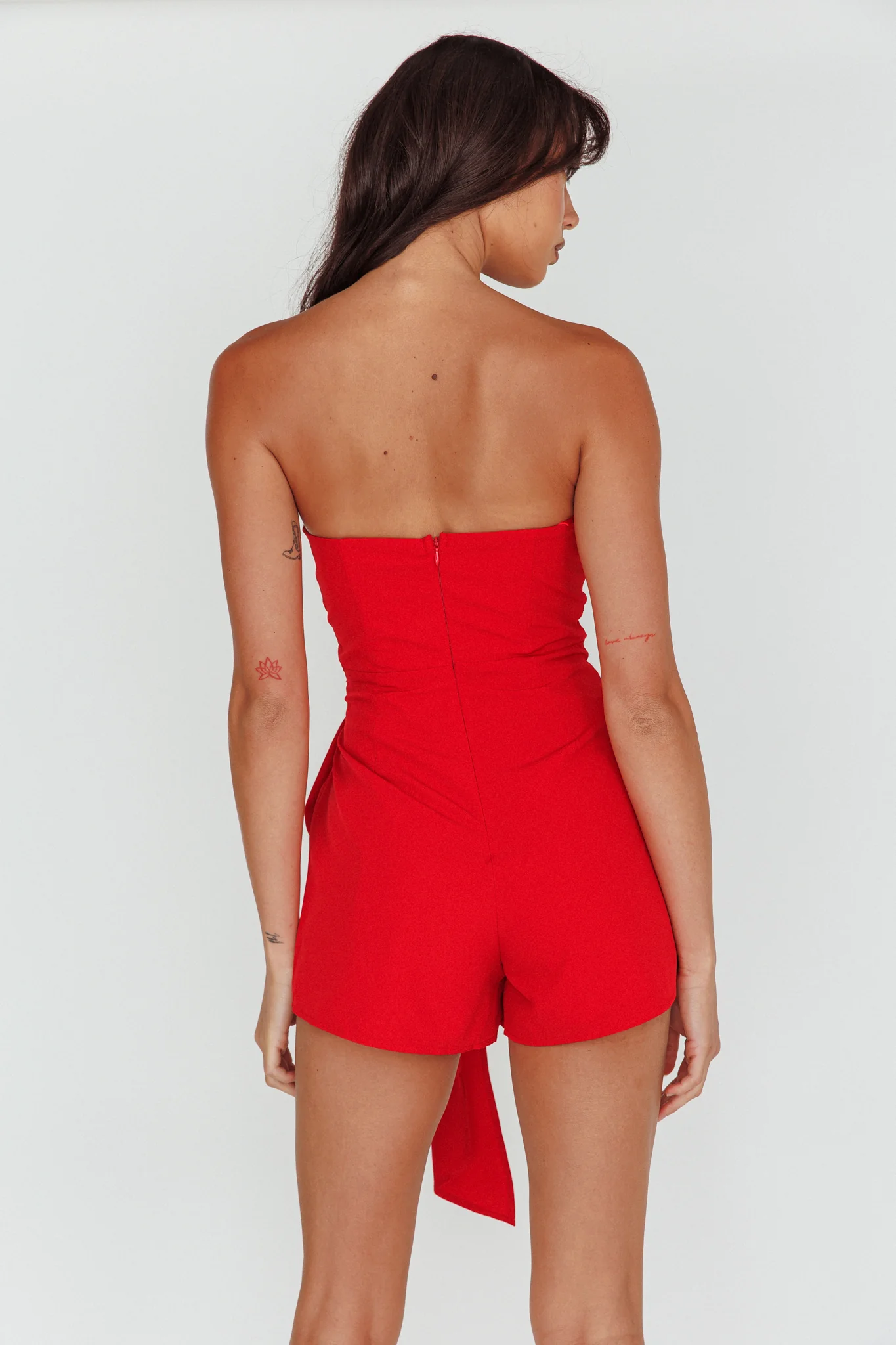 Feelin Vibes Twist Bust Romper Wine - Sonourner