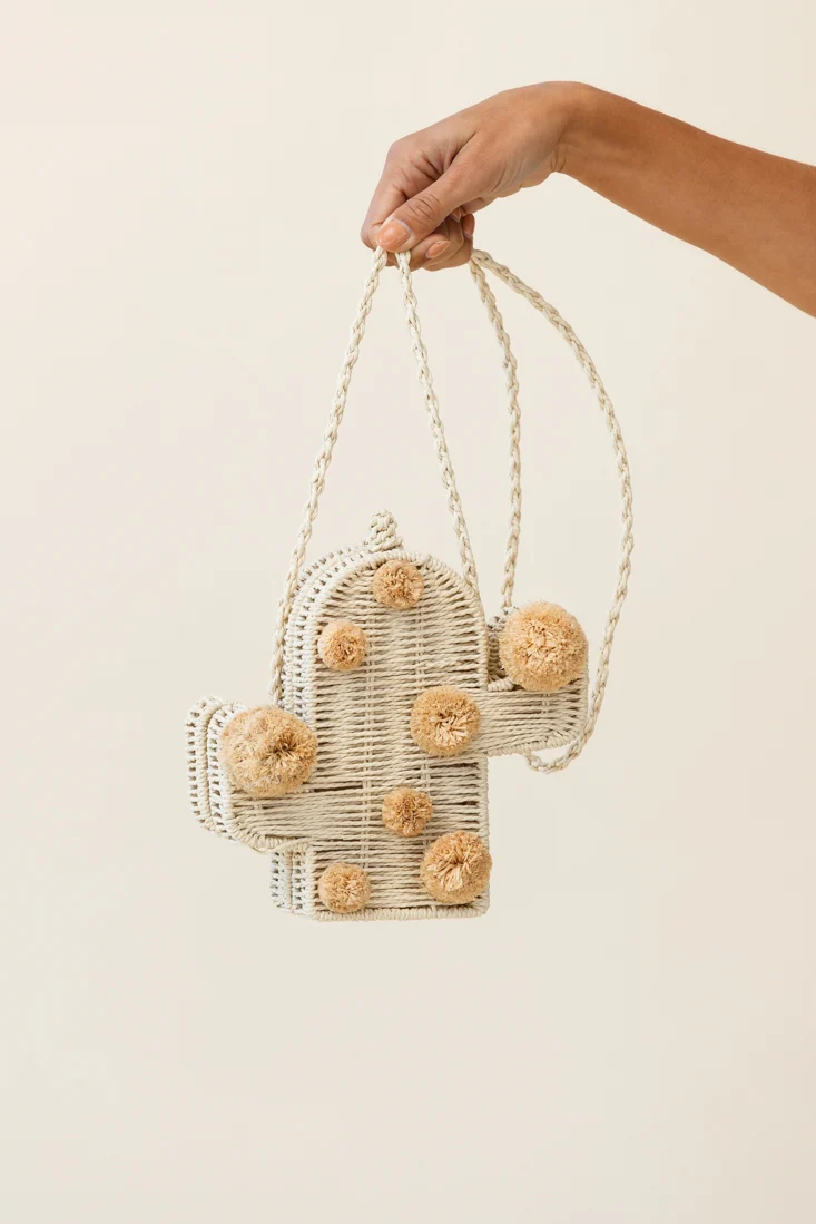 Arizona Woven Cactus Bag Natural - Sonourner