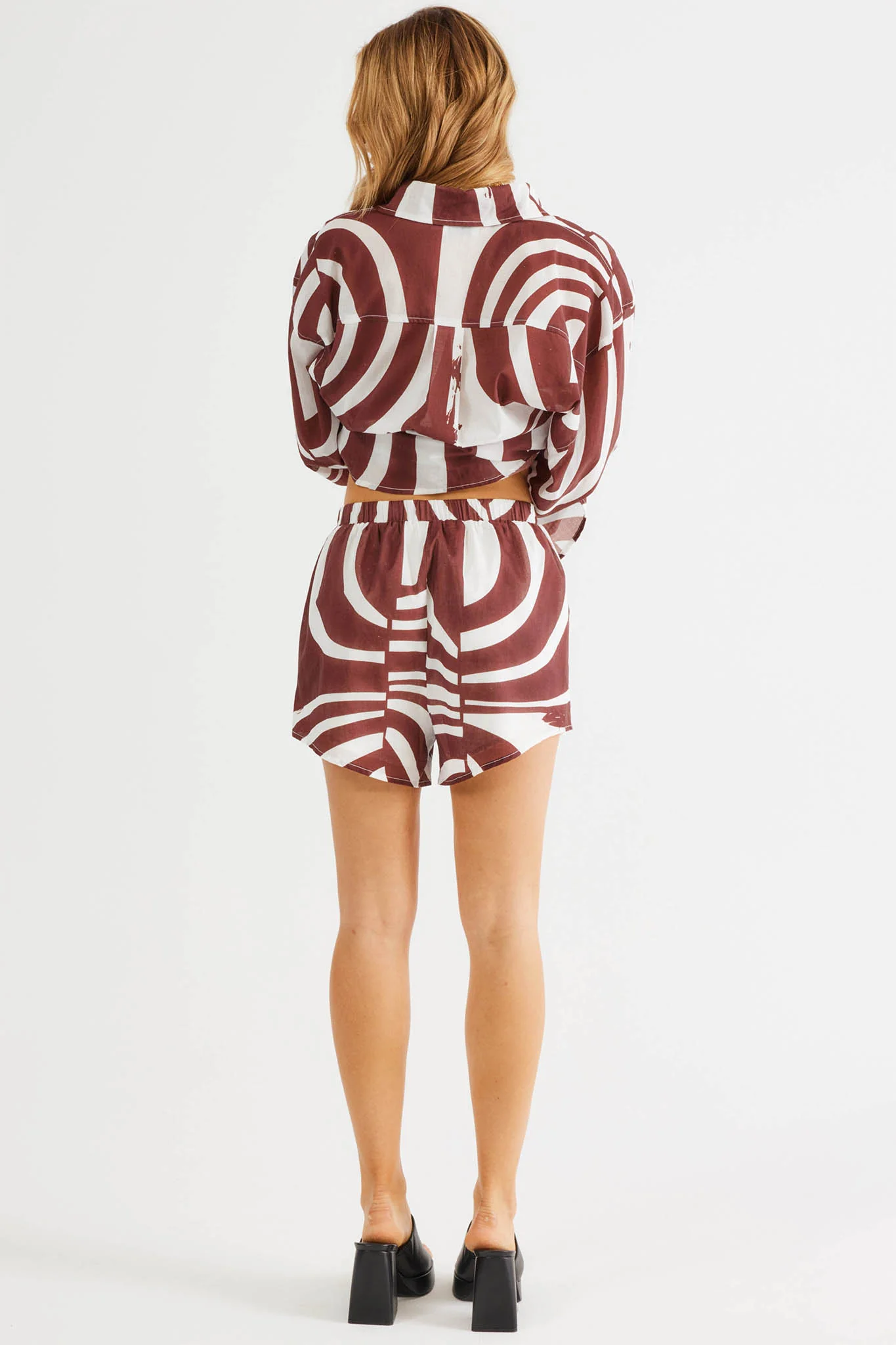 SNDYS Heather Shorts Swirl Brown - Sonourner