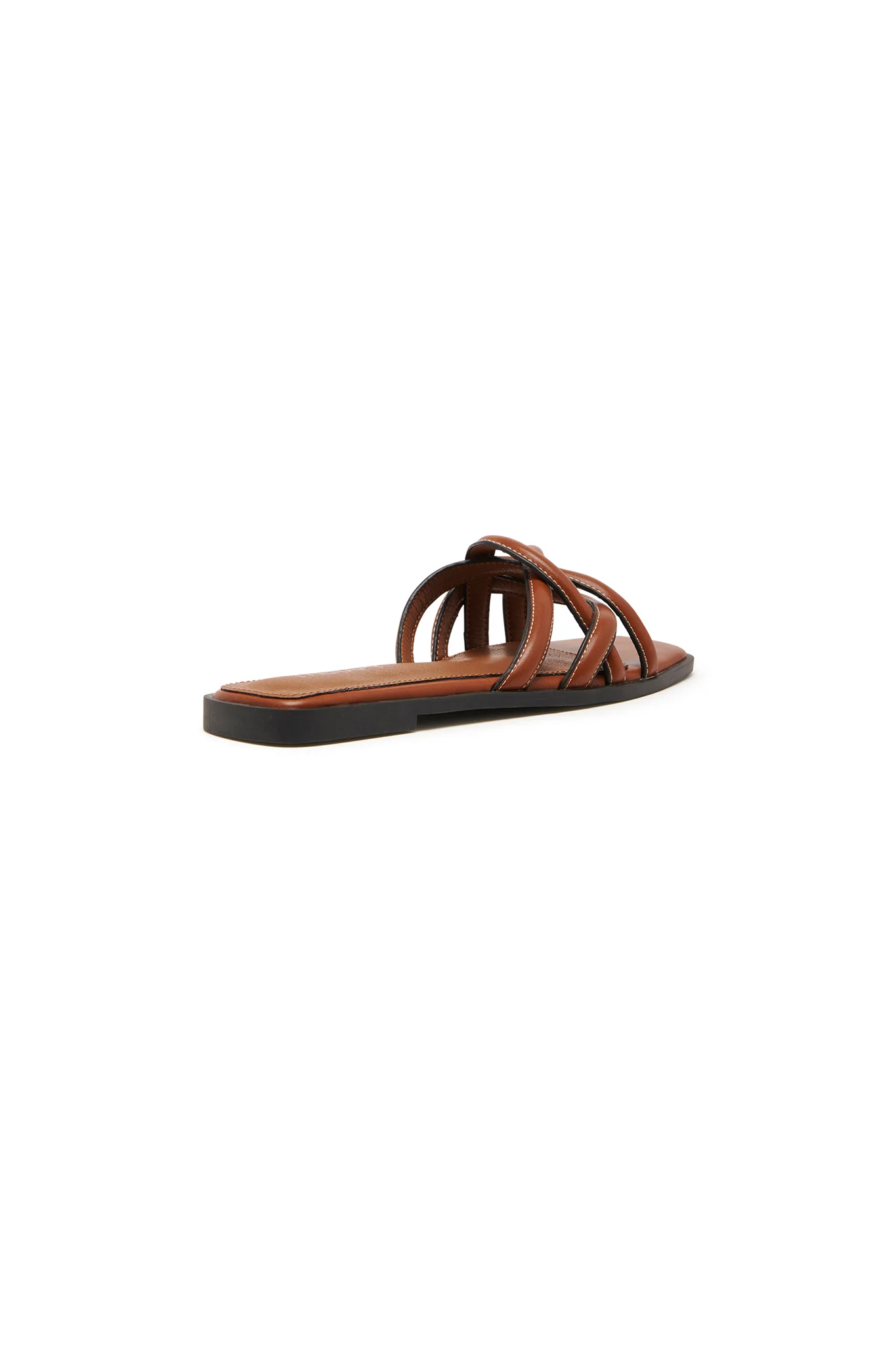 THERAPY Gabrielle Flat Sandal Dark Tan - Sonourner