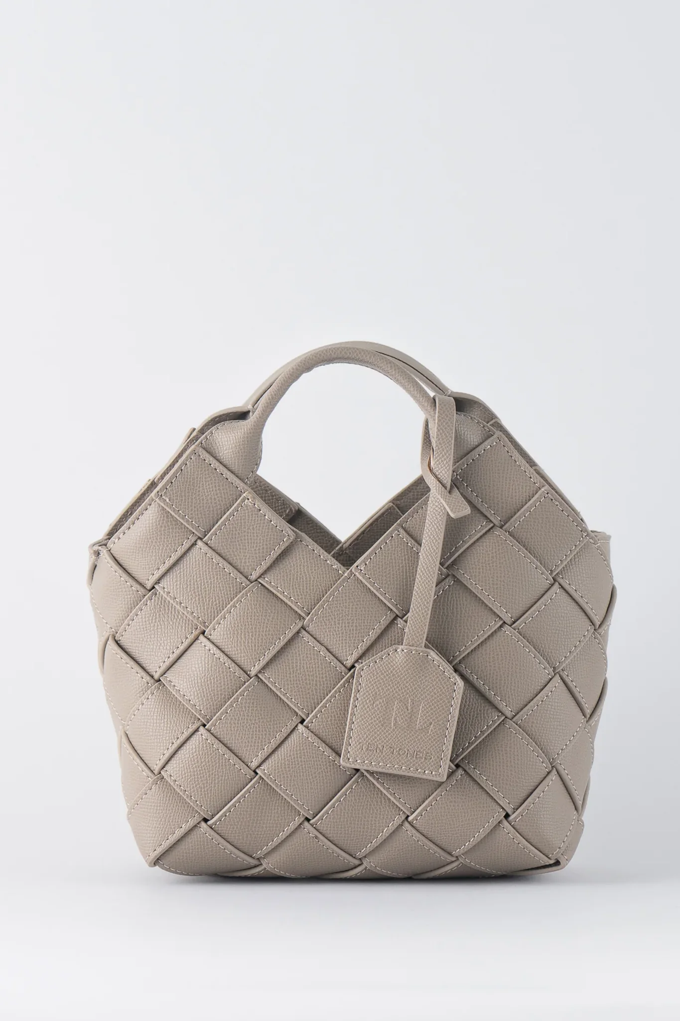 TEN TONES Clementine Woven Mini Tote Beige - Sonourner
