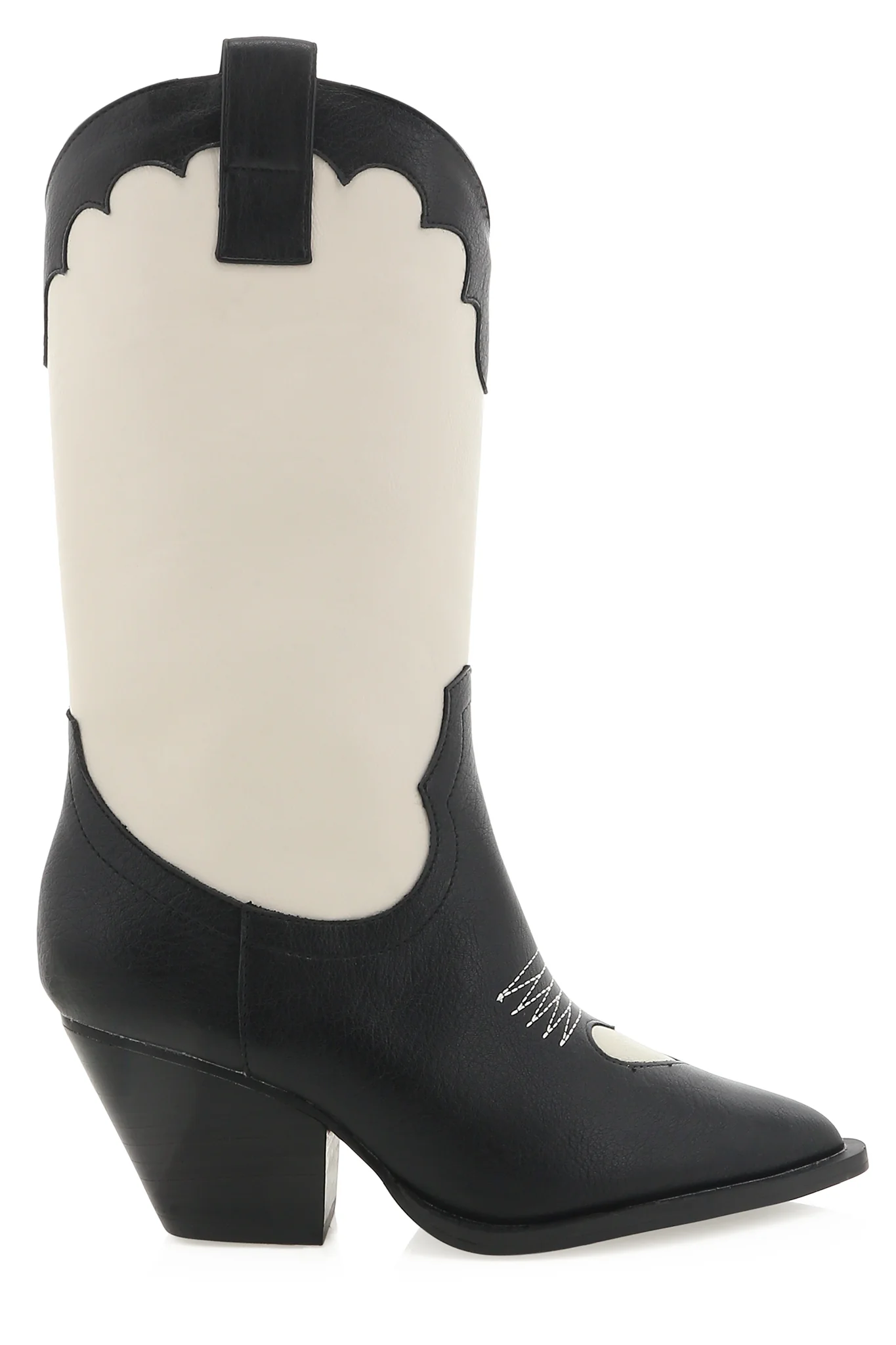 BiLLiNi Adaline Western Boots Black/Ivory - Sonourner