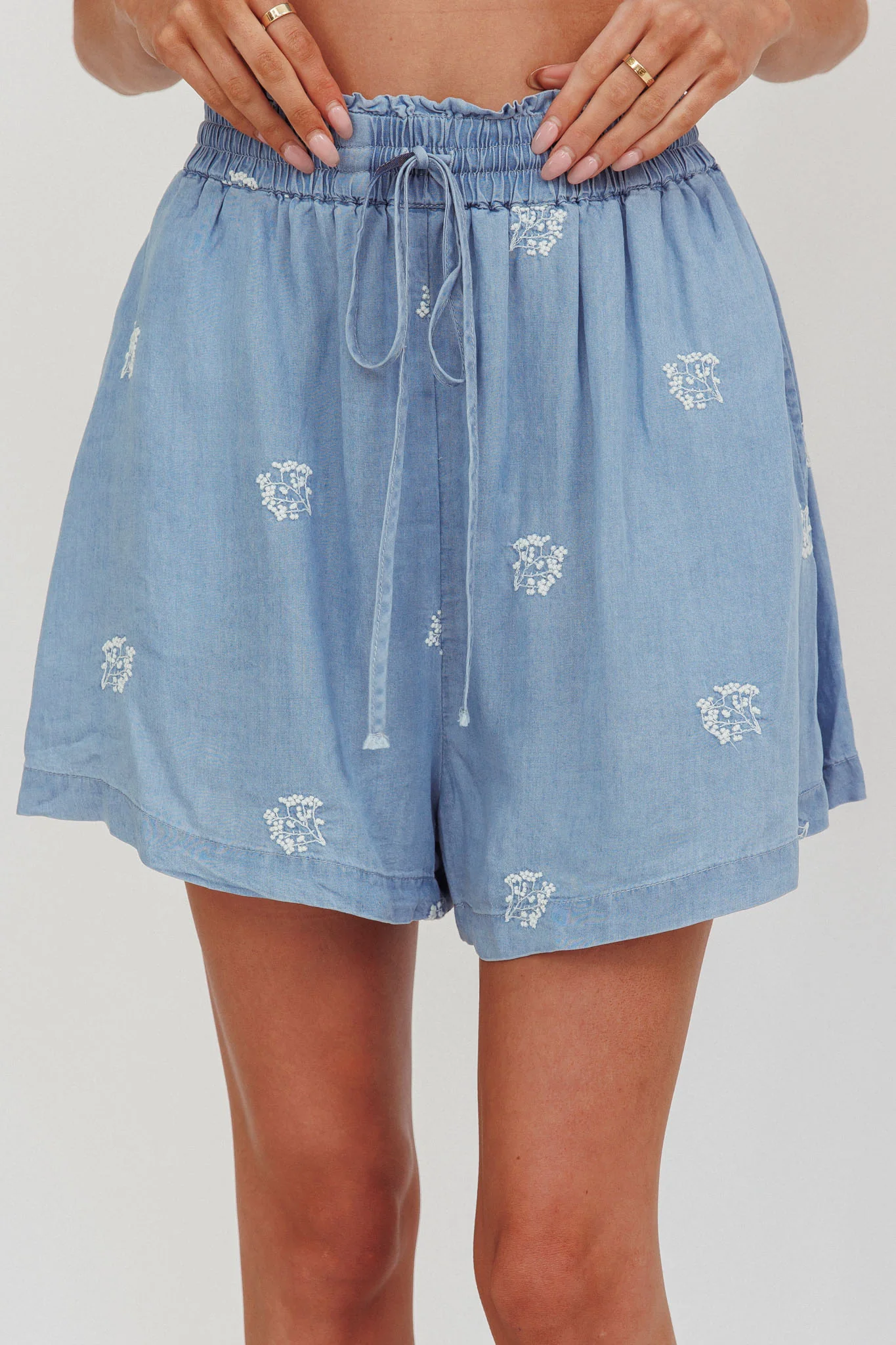 Lovefool Elastic Shorts Denim - Sonourner