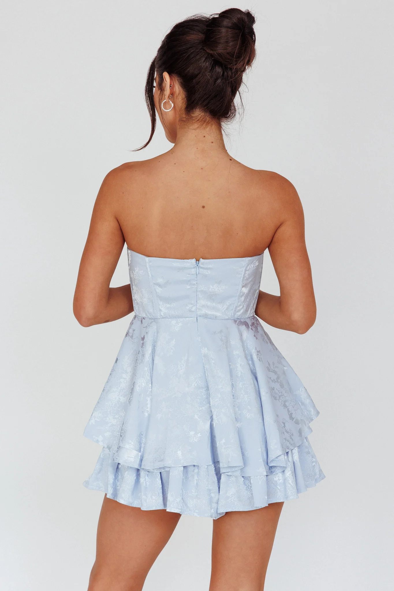 Angel Sky Gathered Bust Romper Dust Blue - Sonourner