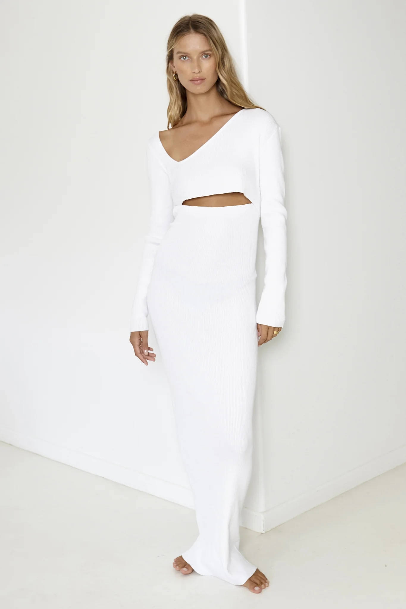 SNDYS Aurora Maxi Dress White - Sonourner