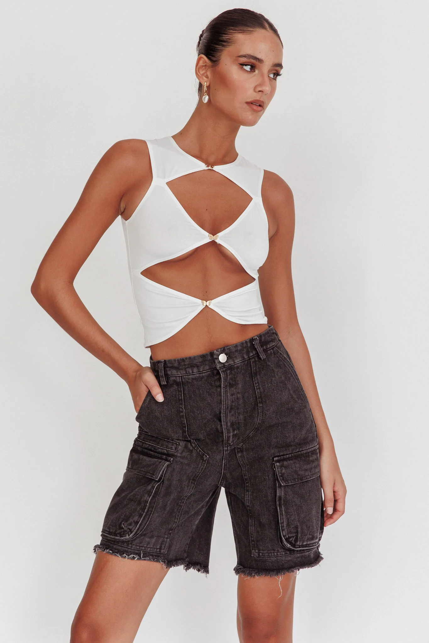 Tardy Cargo Short Jorts Black - Sonourner