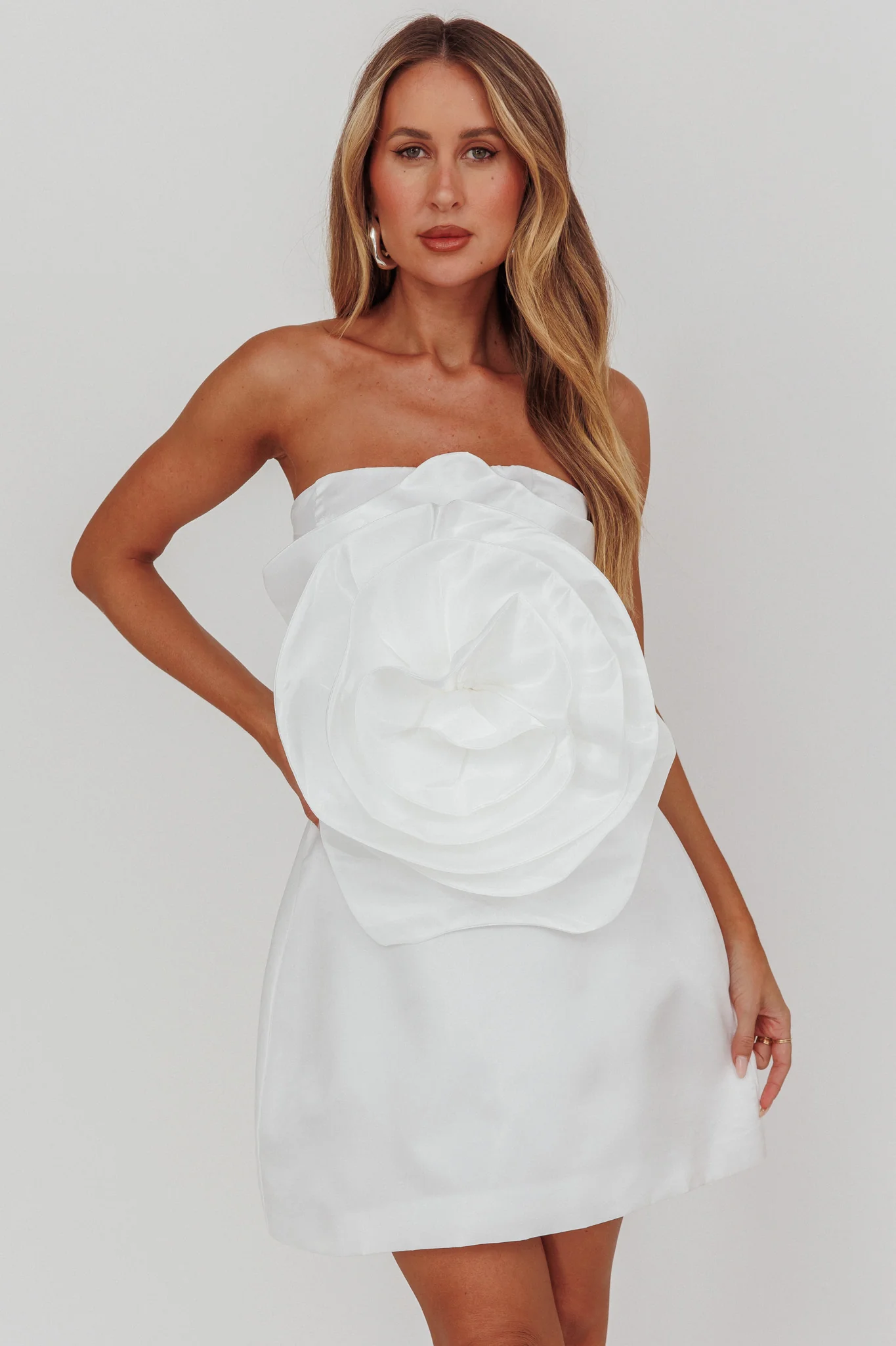 Count Down A-Line Mini Skirt Oyster - Sonourner