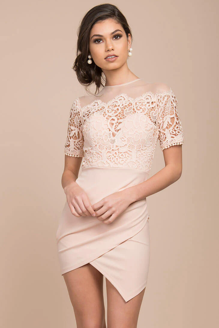 Gweneth Bodycon Dress Nude - Sonourner