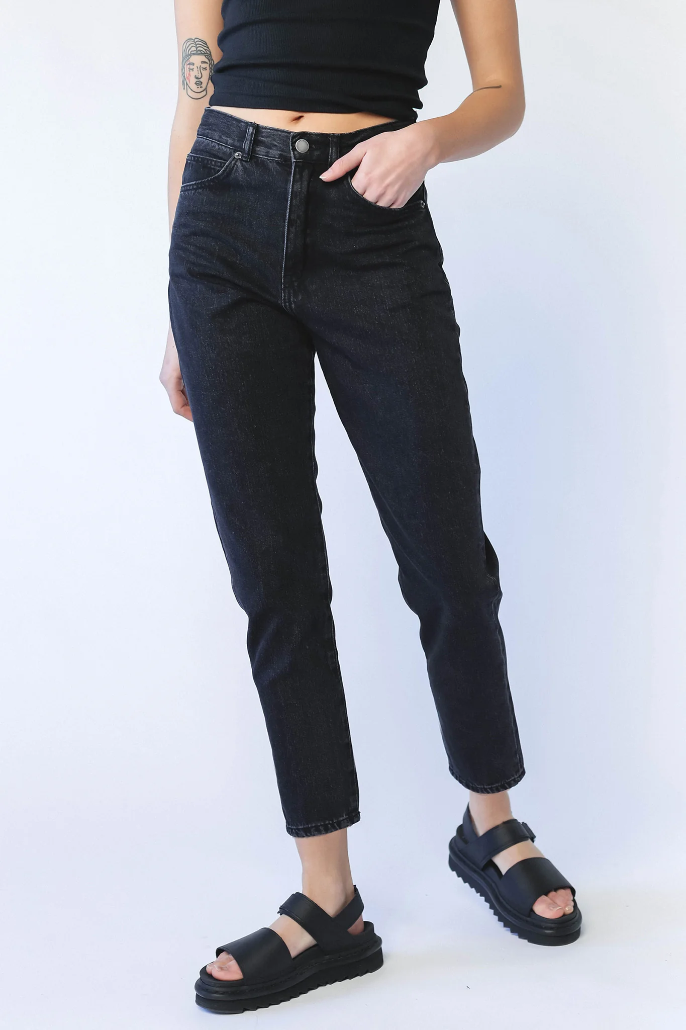 DR DENIM Nora Jeans Black Retro - Sonourner